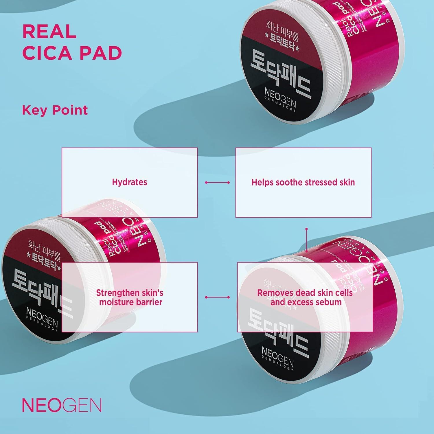 Pad Micelar Cica DERMALOGY NEOGENLAB 143g - Exfolia y Calma