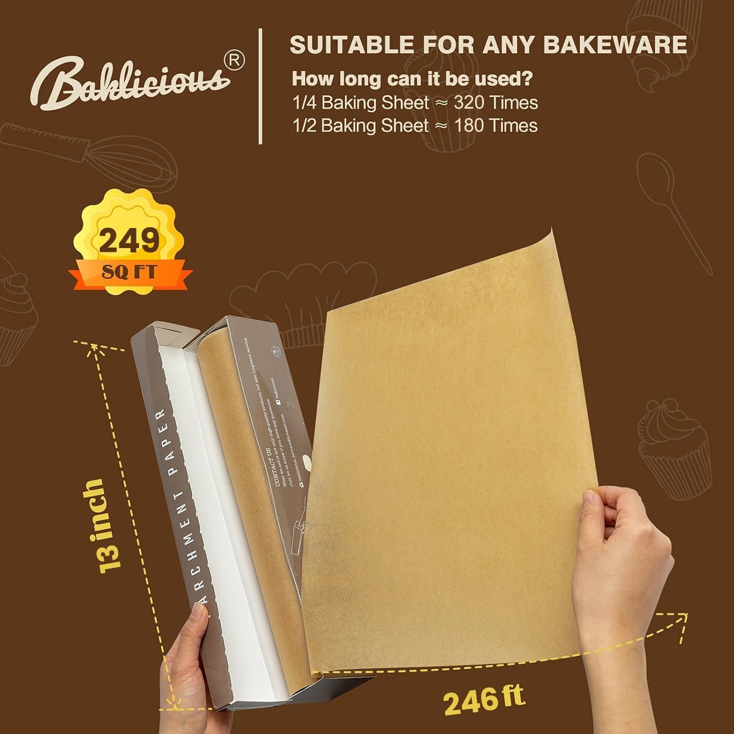 Rollo de papel pergamino antiadherente Baklicious 33 cm x 50 m