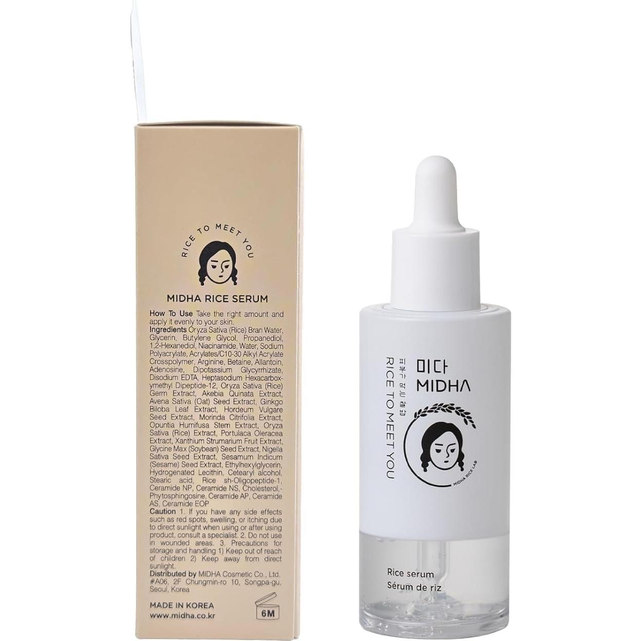 Suero de Arroz MIDHA 50ml - Hidratación Profunda y Barrera Cutánea