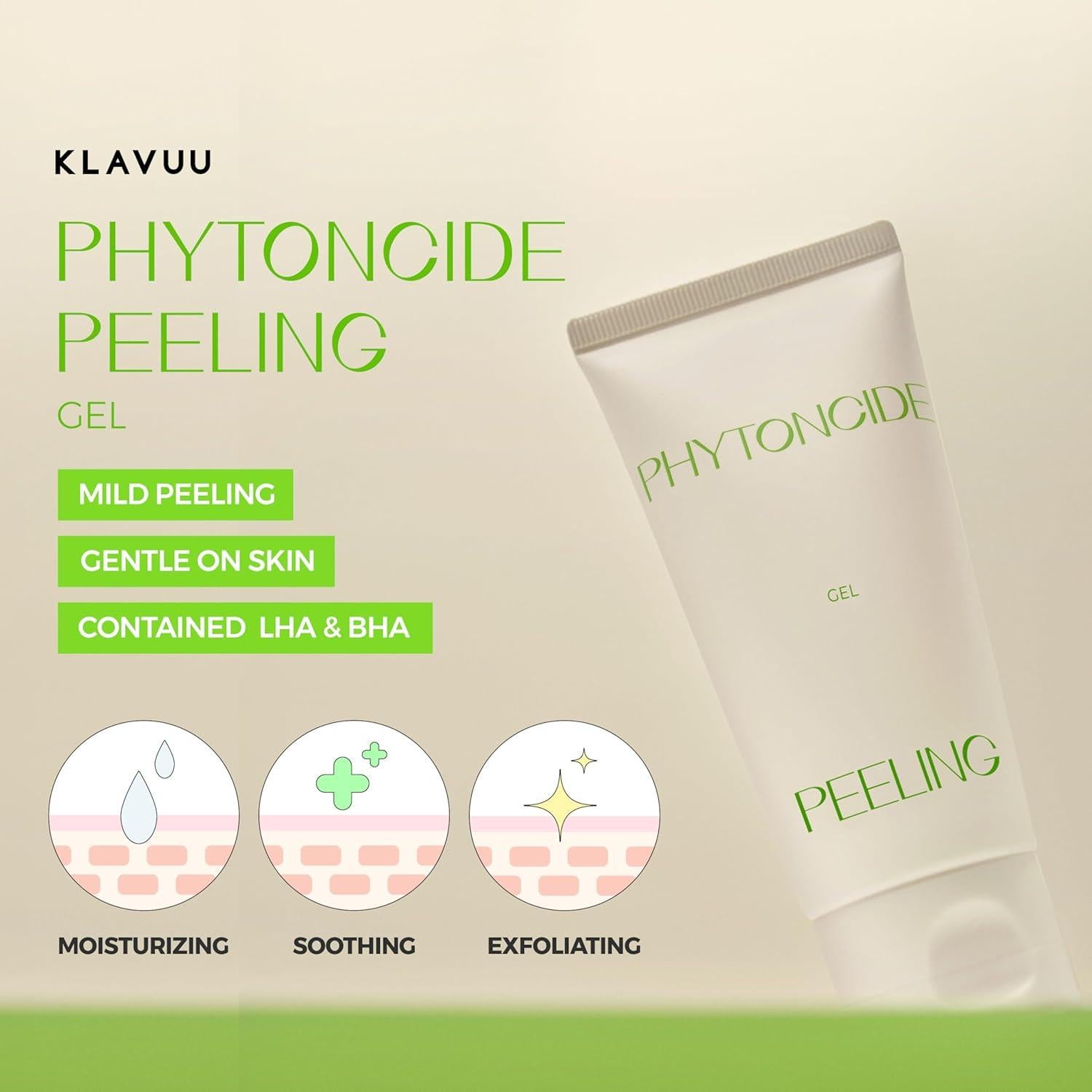 Klavuu Gel Exfoliante Suave 80ml - Peeling Facial Hidratante