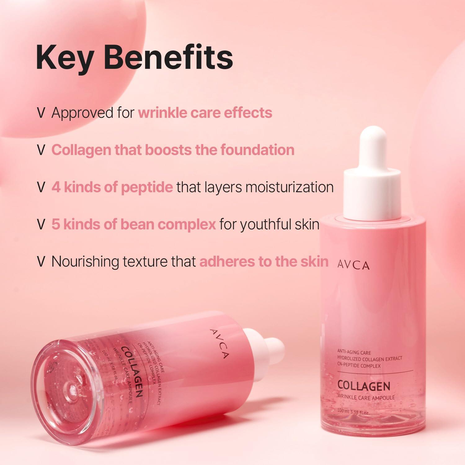 Suero de colágeno AVCA 100ml - Antienvejecimiento y Cuidado de Arrugas