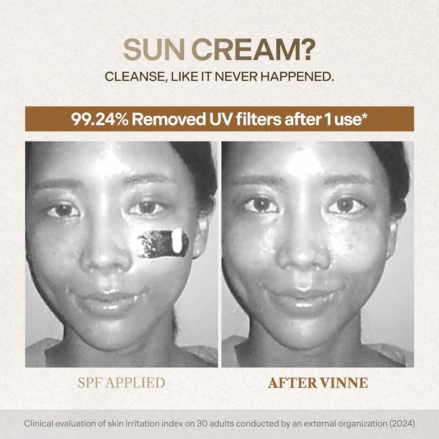 Limpiador Facial Espumoso VINNE 120 ml - 3 Pasos Leche-Aceite-Espuma