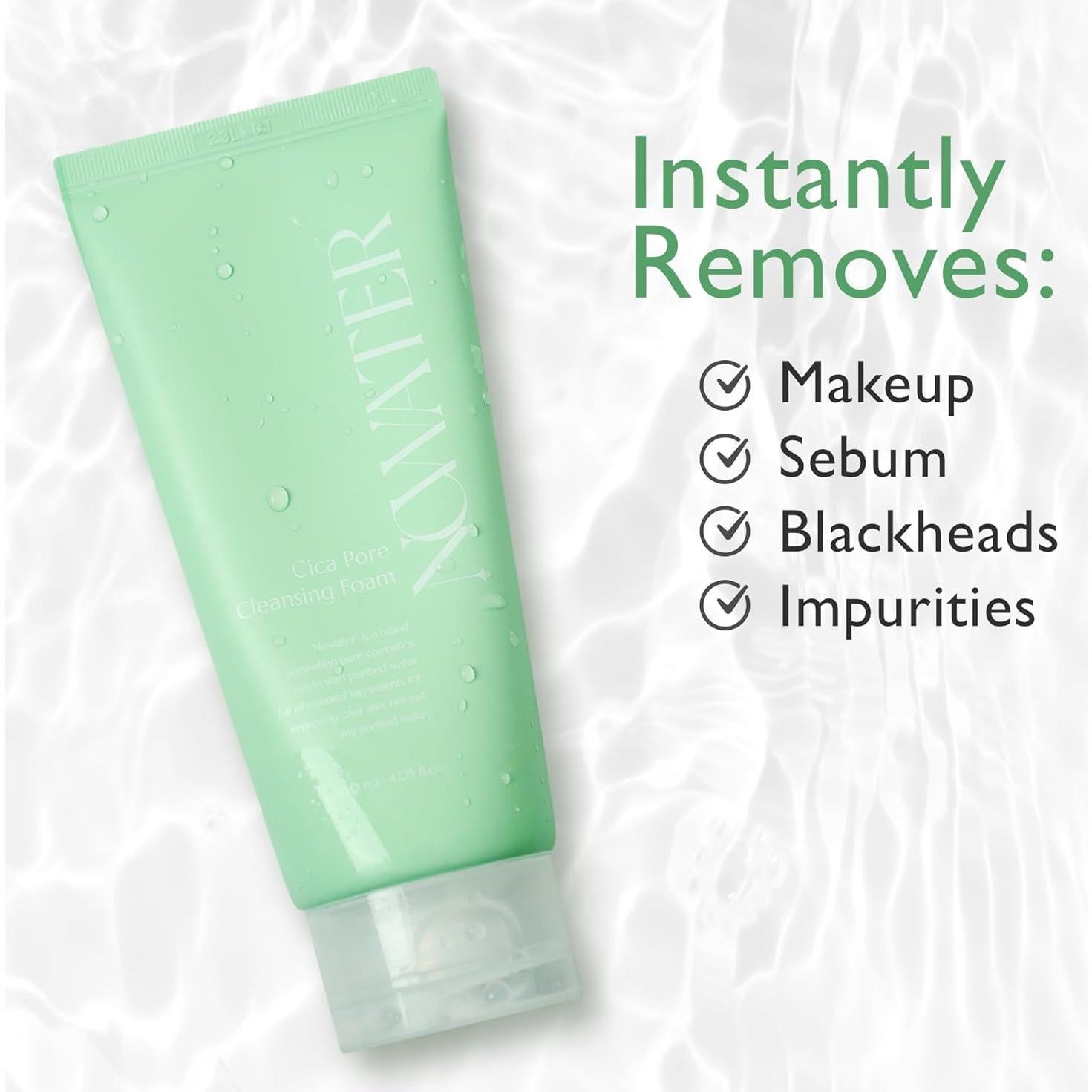 Espuma Limpiadora de Poros NOWATER Cica 120 ml - Cuidado Facial