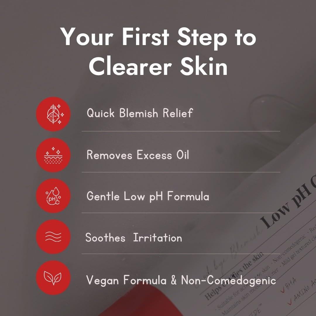 MIZON Limpiador Bajo pH 100ml para Piel con Acné y Sensible