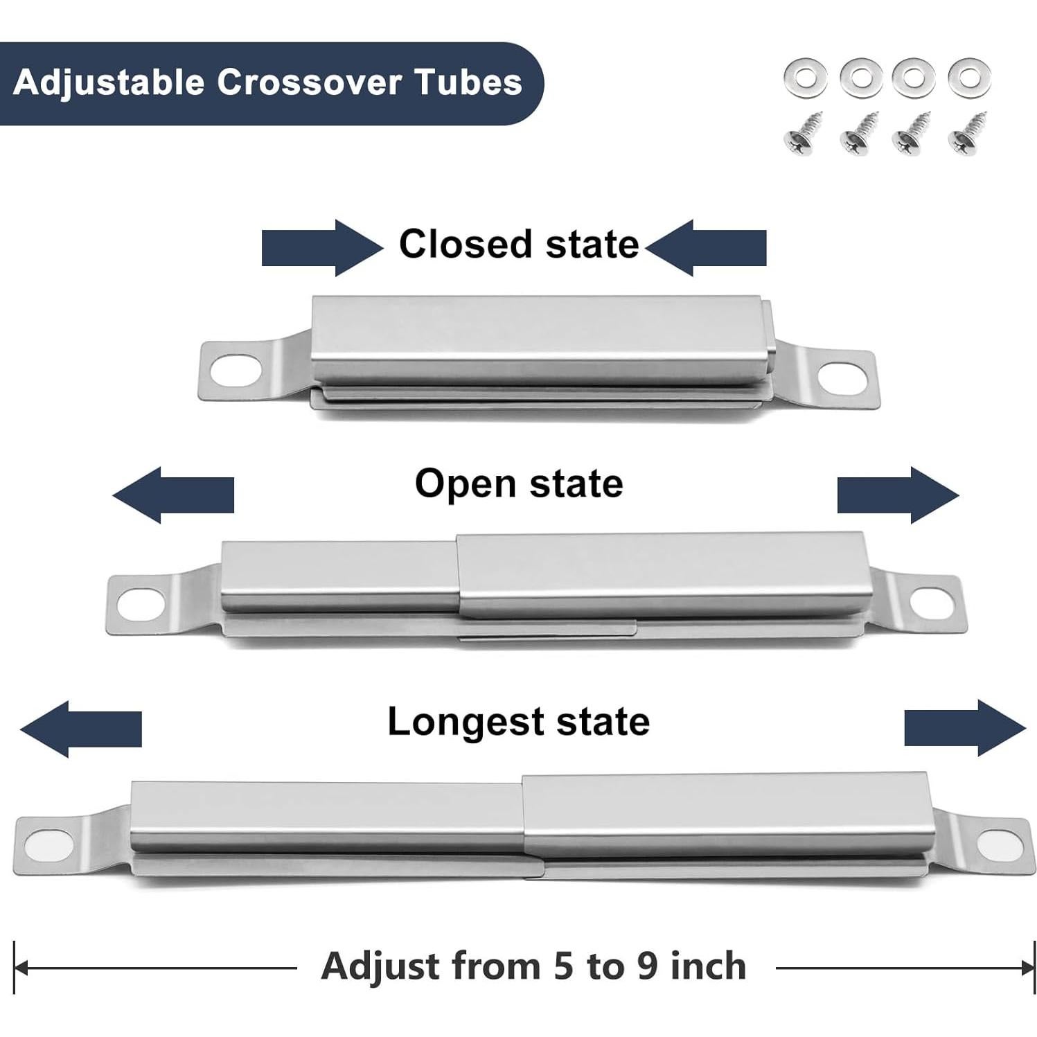 Kit de Piezas de Repuesto Criditpid para Parrilla Charbroil 4 Quemadores