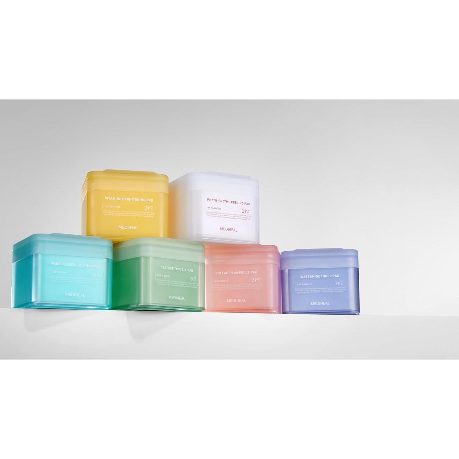 Almohadillas de Tónico Mediheal Teatree y Exfoliantes de Papaya