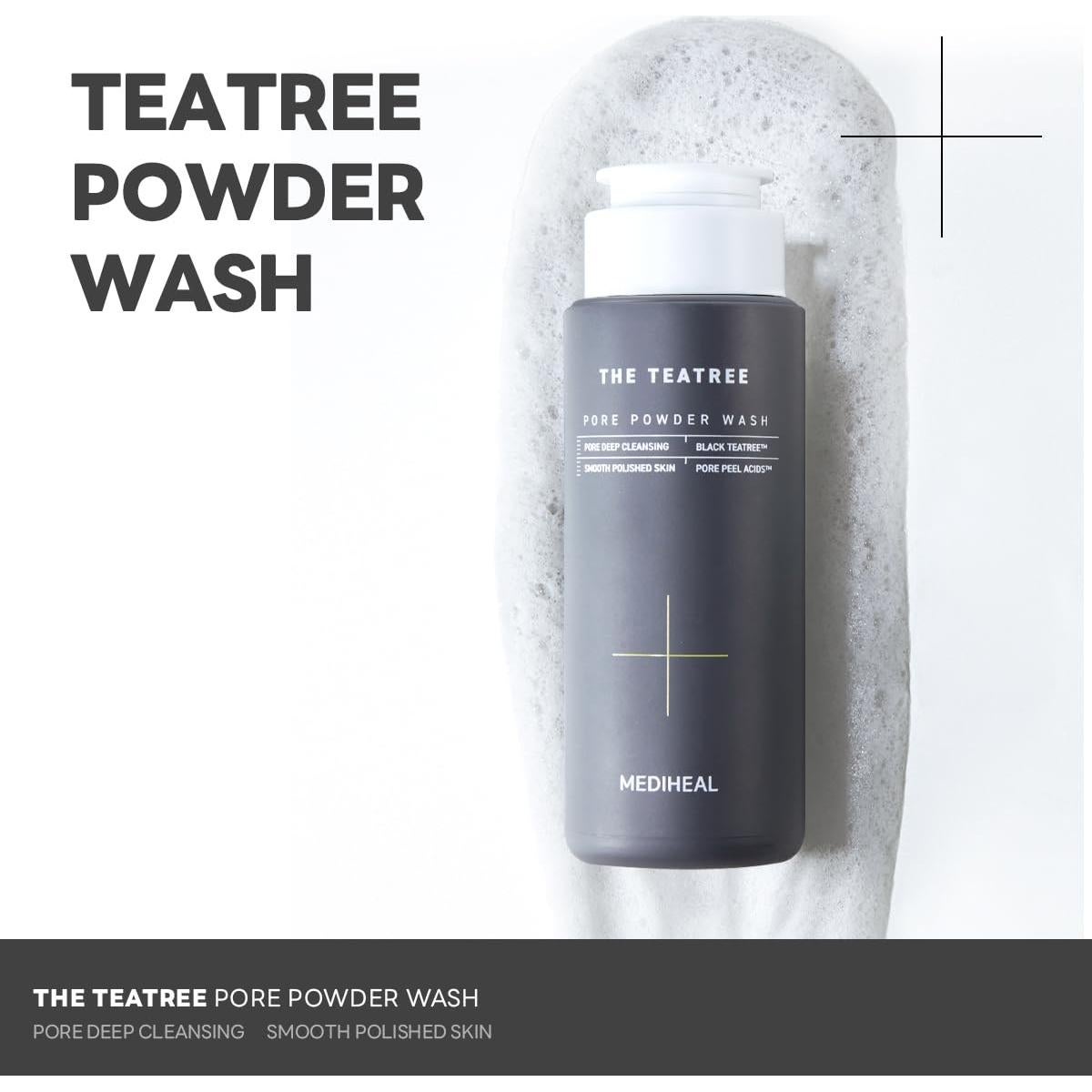 Mediheal Teatree Pore Powder Wash 49.87 g - Limpiador Suave