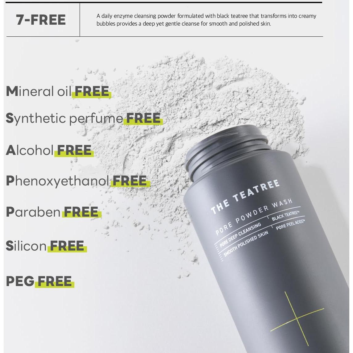 Mediheal Teatree Pore Powder Wash 49.87 g - Limpiador Suave