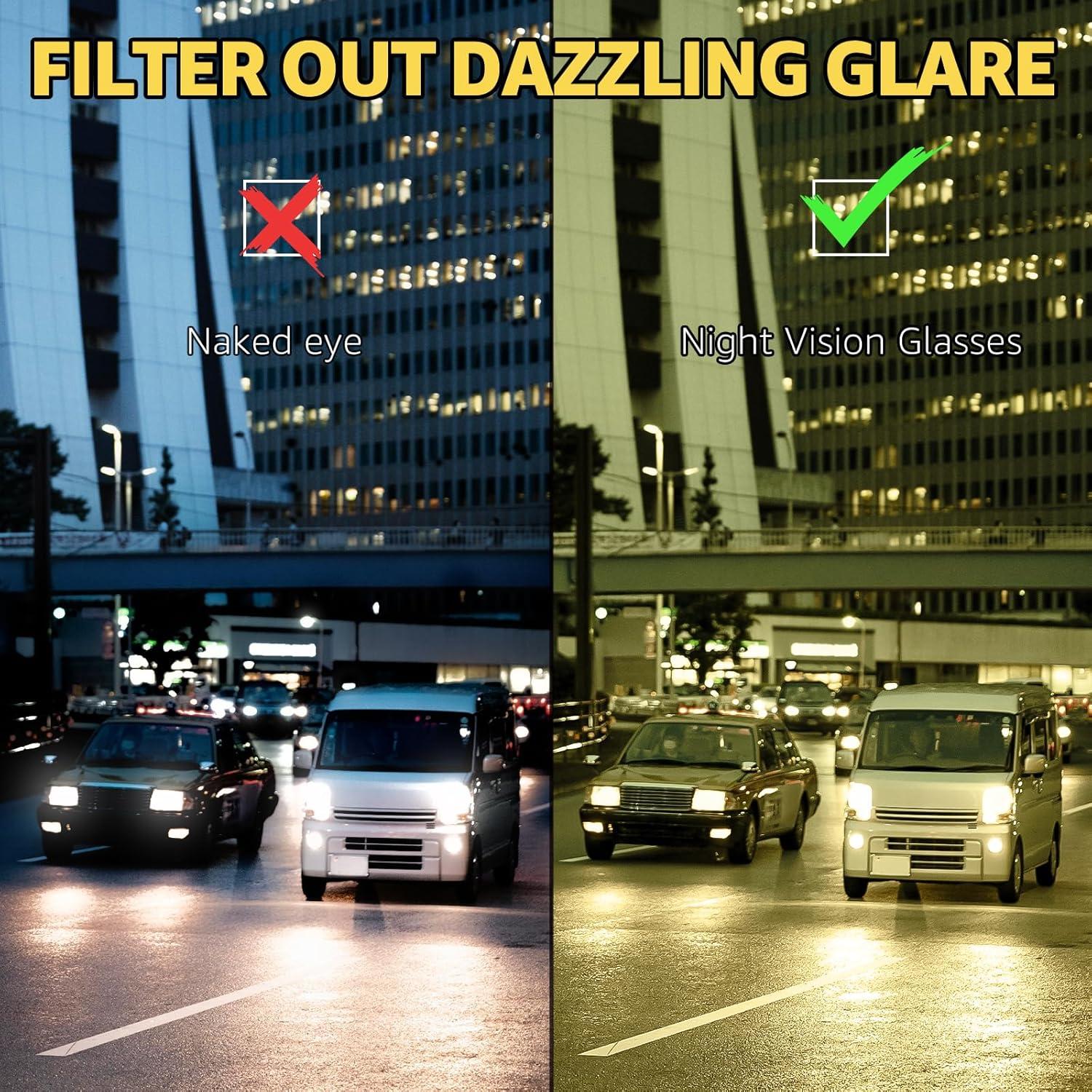 Gafas de Visión Nocturna Myiaur Amarillas Polarizadas para Mujeres