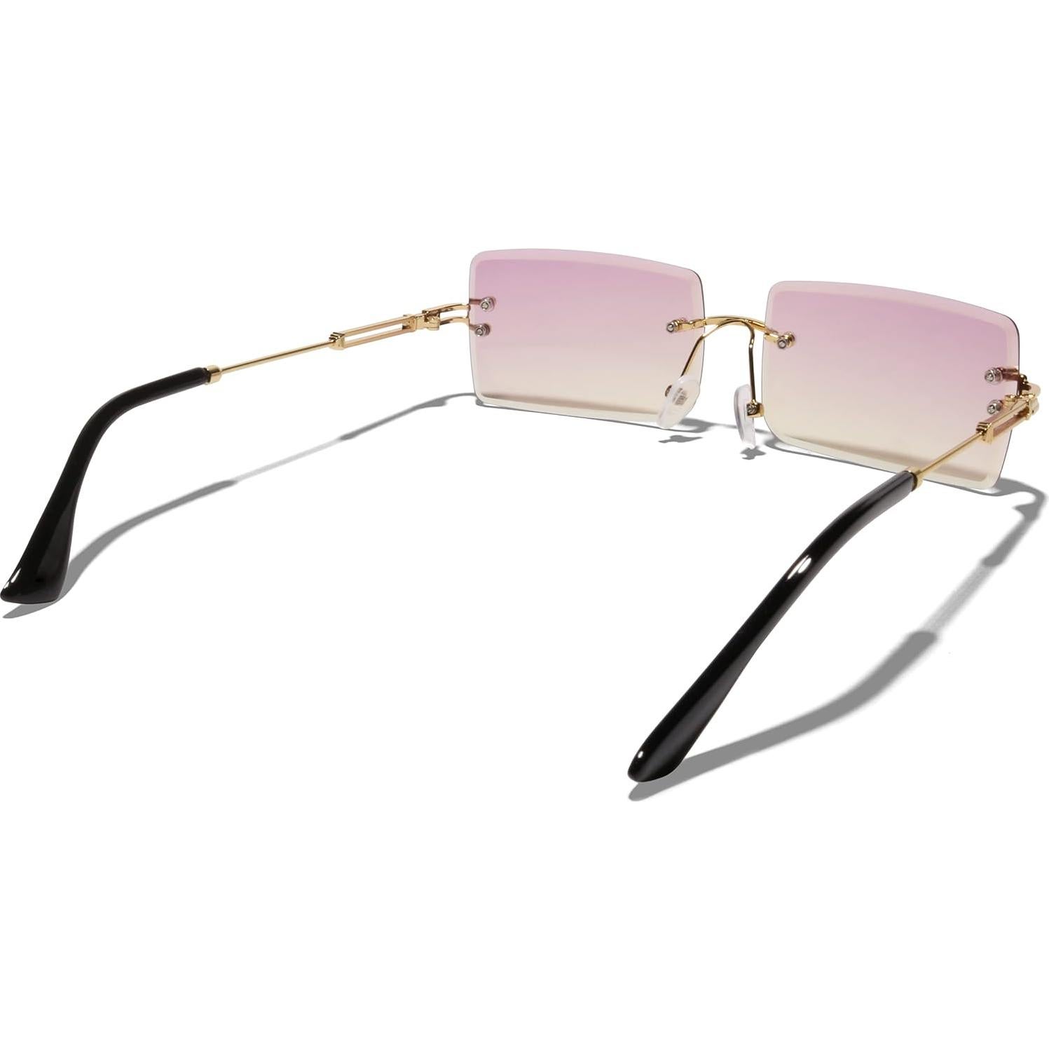 Gafas de sol retro UV400 con lente degradada oceánica unisex