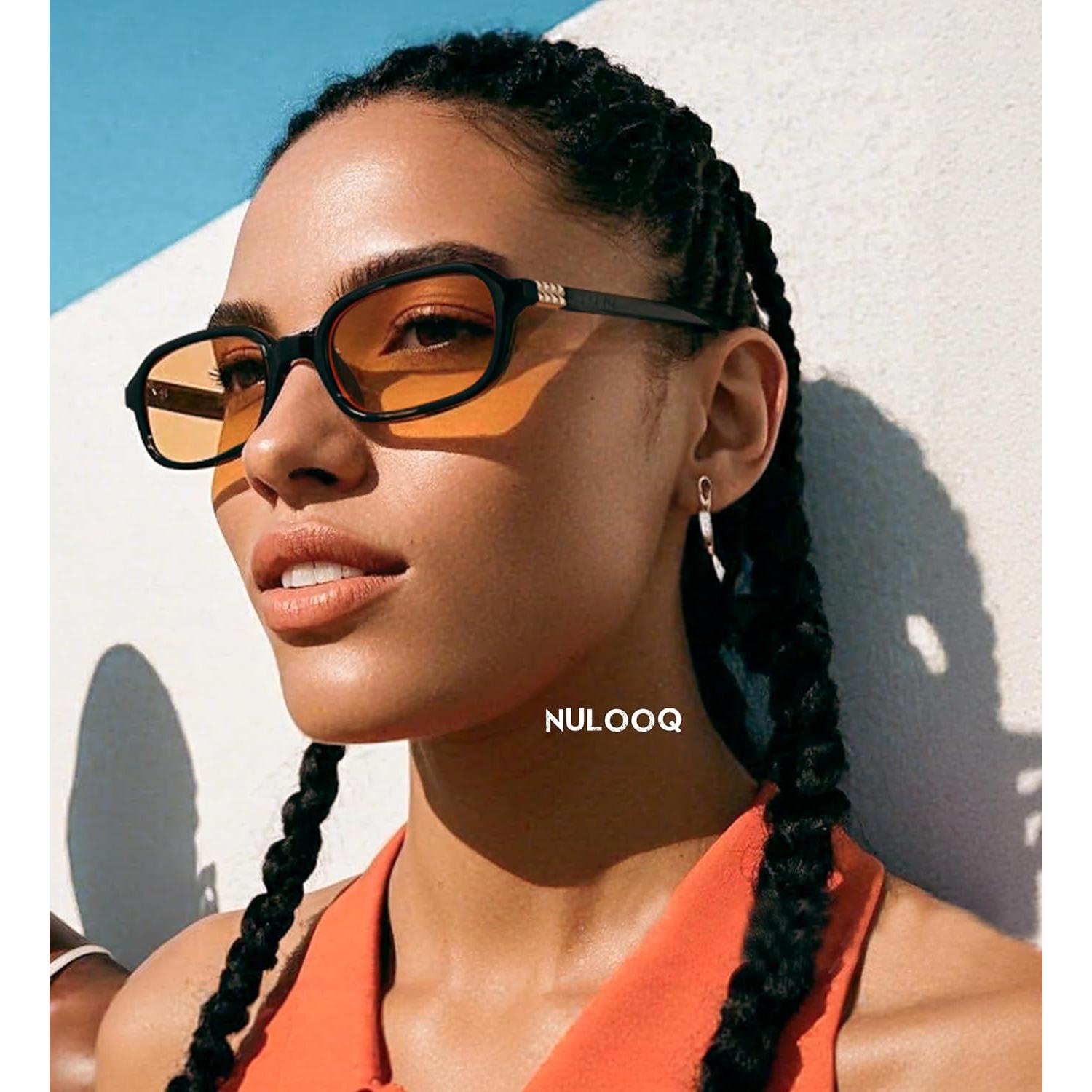 Gafas de Sol Rectangulares NULOOQ para Mujeres UV400
