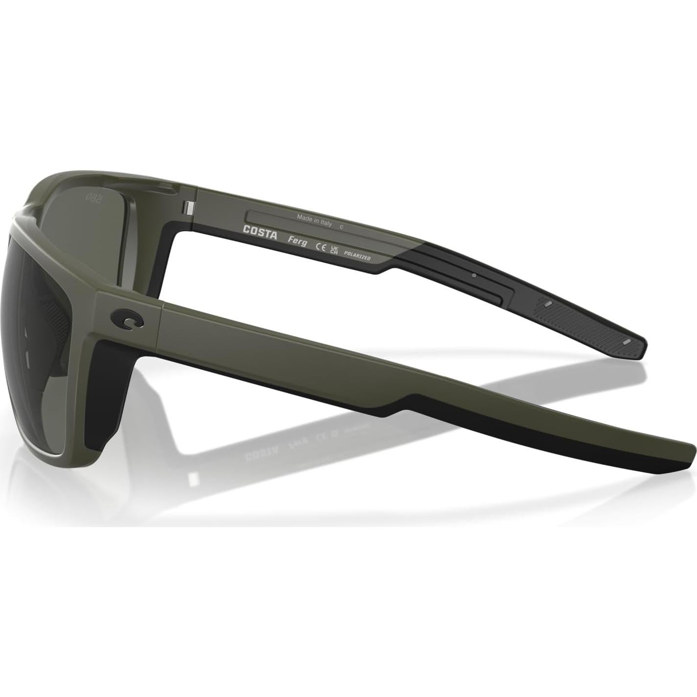 Gafas de sol Costa Del Mar Ferg Square 59mm Oliva Mate Gris