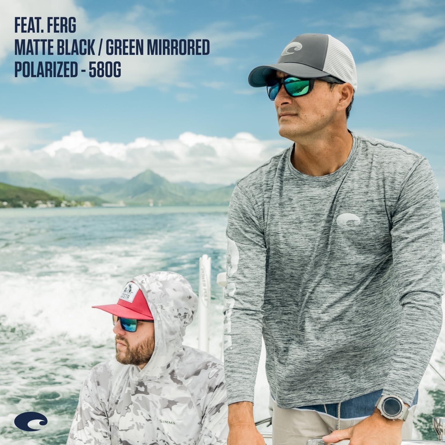 Gafas de sol Costa Del Mar Ferg Square 59mm Oliva Mate Gris