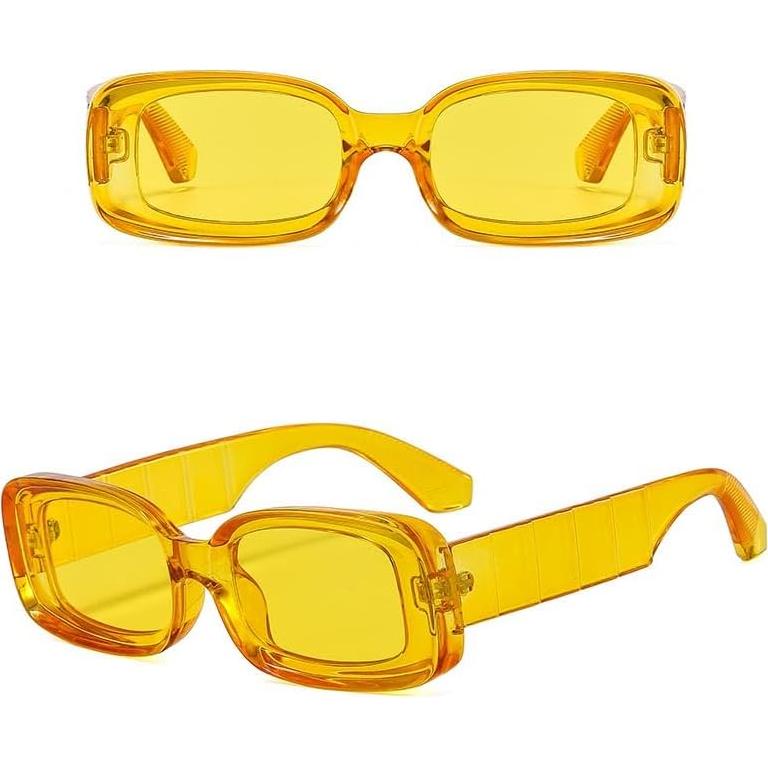 Gafas de sol retro cuadradas ADMIRANDO amarillas