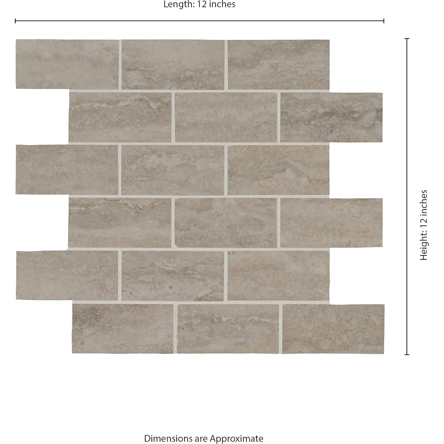 Azulejo de Porcelana Pulido MSI Veneto 10.16 cm Blanco