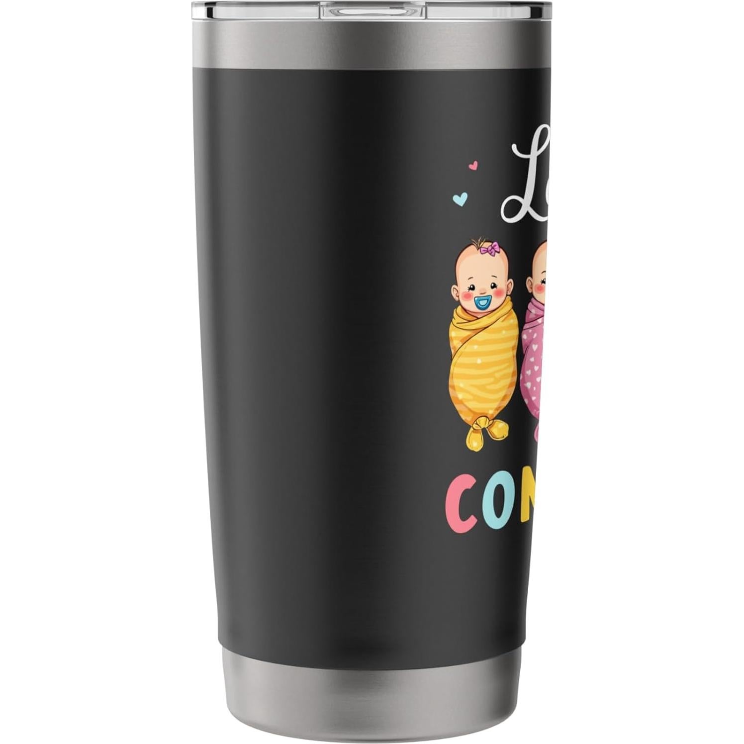 Taza Aislada Acero Inoxidable 20 Oz Consultor Lactancia Negra