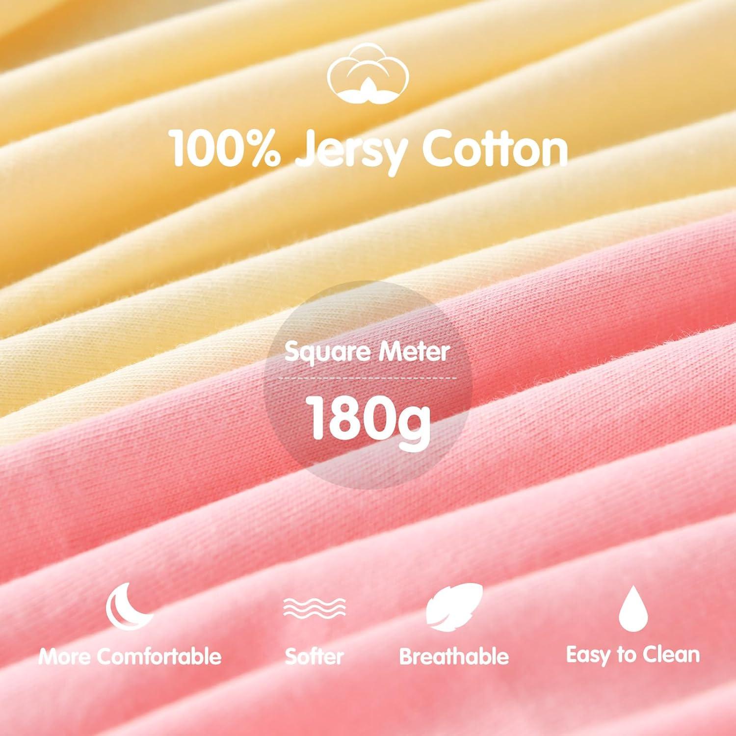 Sábanas Ajustadas para Cuna MEILA 100% Algodón 76.2x45.7 cm