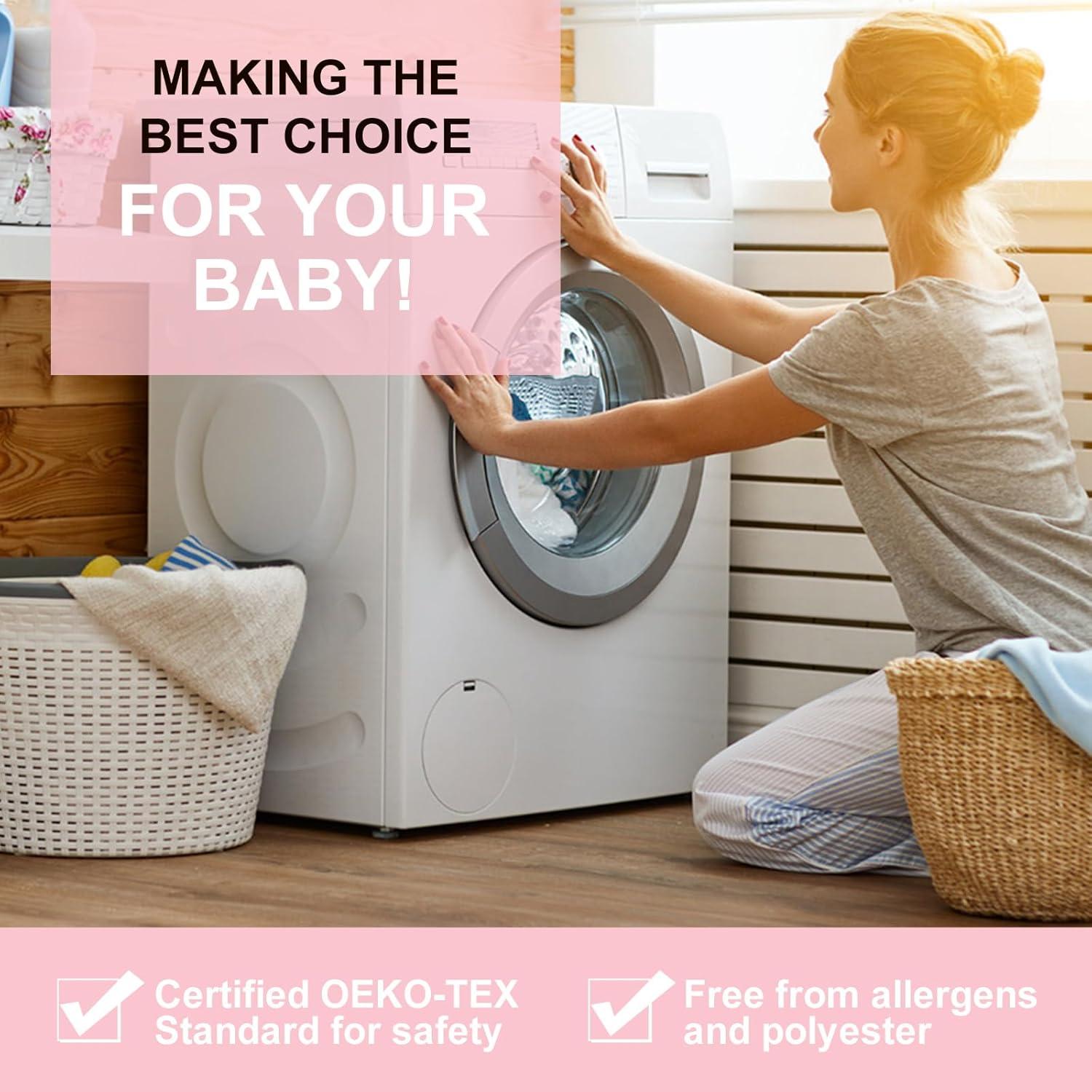 Sábanas Ajustadas para Cuna MEILA 100% Algodón 76.2x45.7 cm