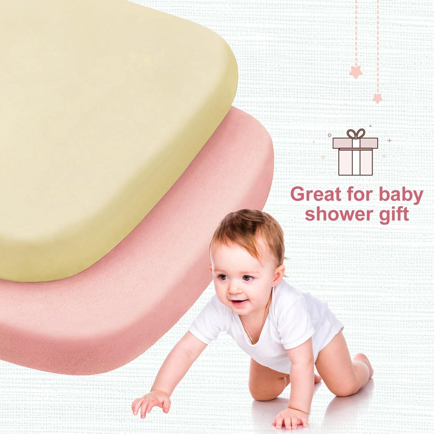 Sábanas Ajustadas para Cuna MEILA 100% Algodón 76.2x45.7 cm