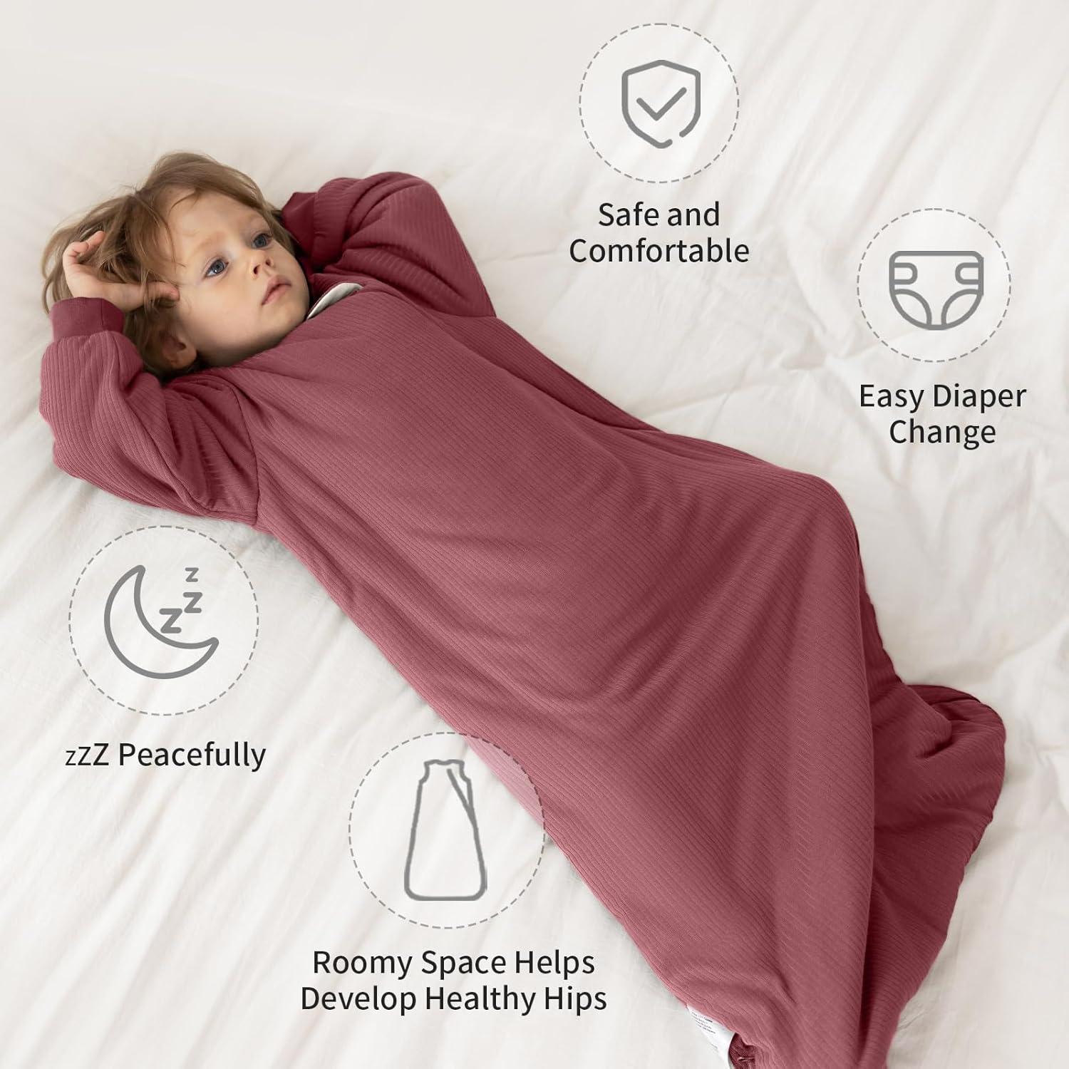 Saco de dormir unisex BubblePanda 0-6 meses 1.5 Tog rosa