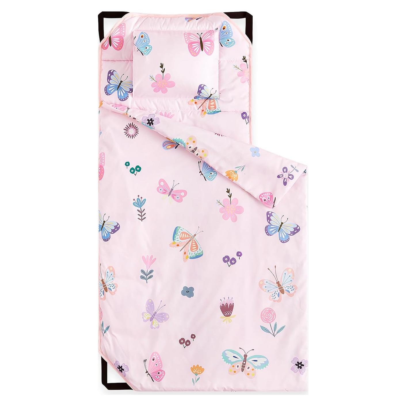 Esterilla de Siesta Despertar en Nube Rosa 132x56 cm con Almohada