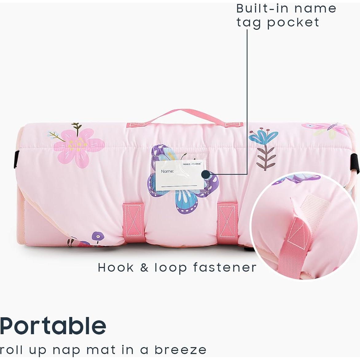 Esterilla de Siesta Despertar en Nube Rosa 132x56 cm con Almohada