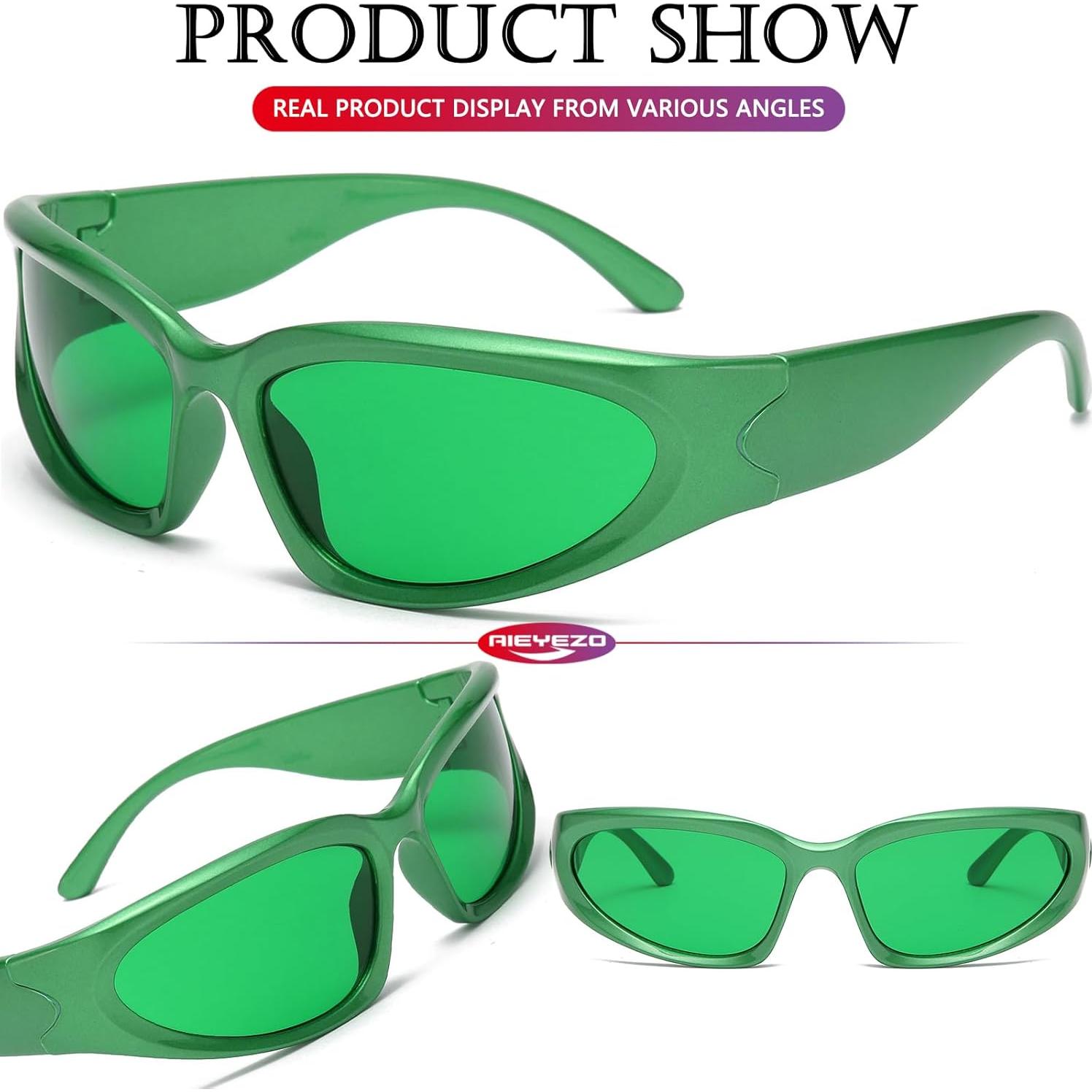 Gafas de sol deportivas AIEYEZO envolventes unisex 65mm