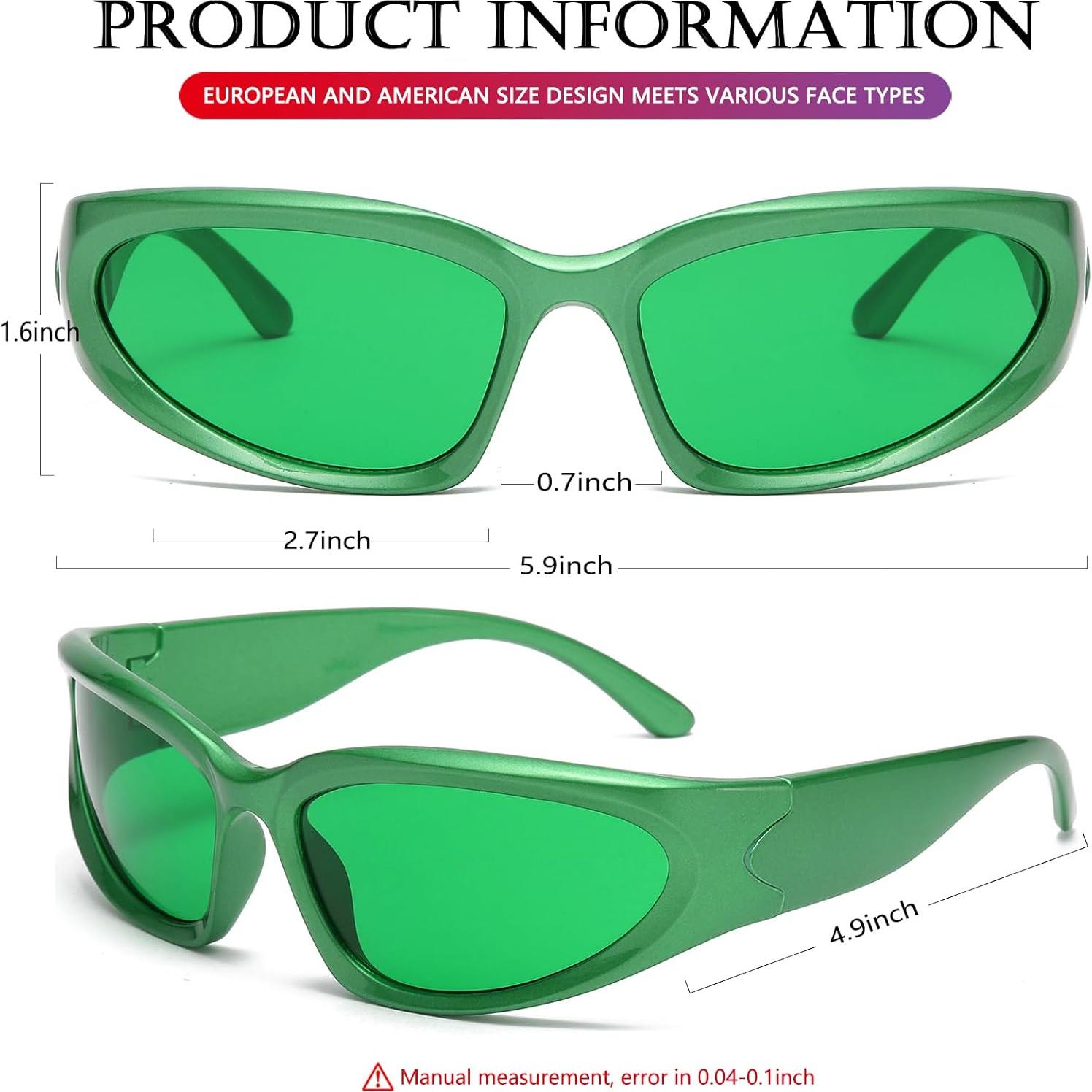 Gafas de sol deportivas AIEYEZO envolventes unisex 65mm