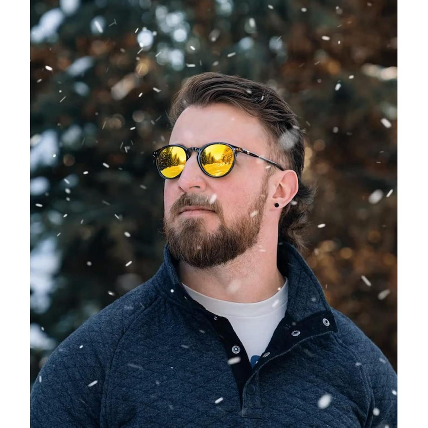 Gafas de sol polarizadas EYLRIM EYL5015 unisex marco circular