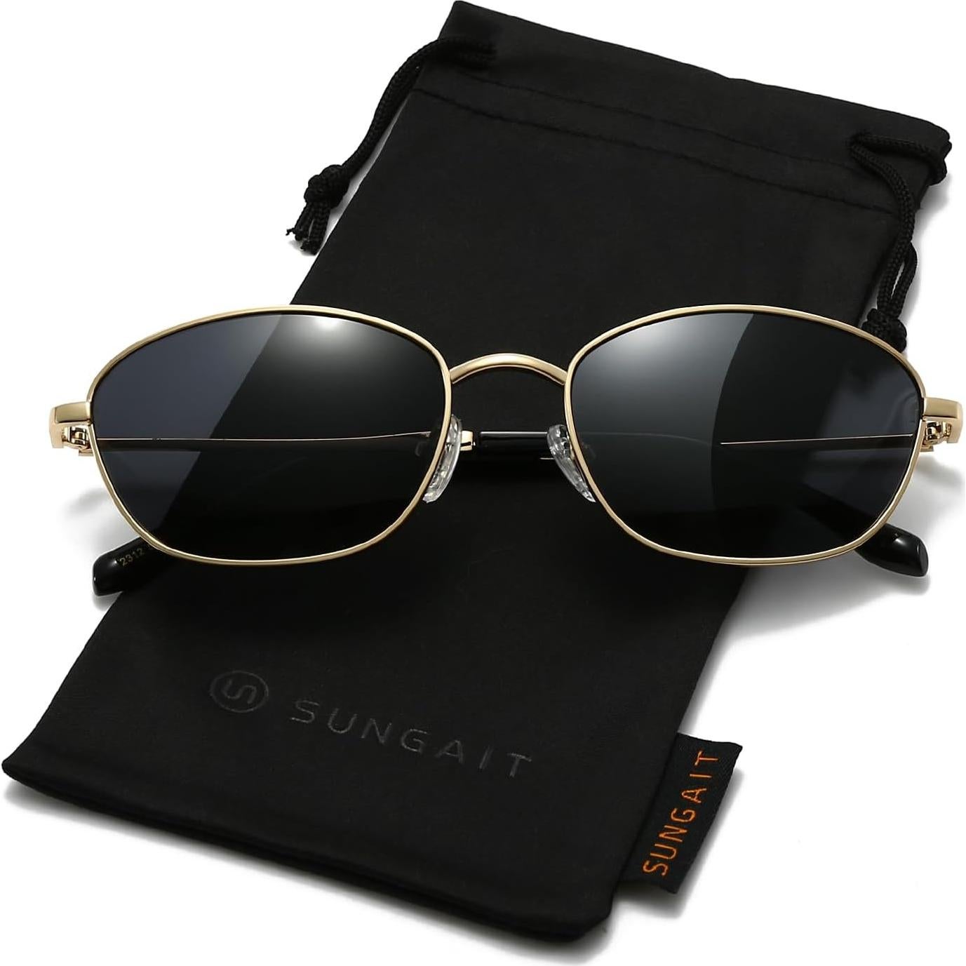 Gafas de Sol Retro Cuadradas Sungait UV400 para Hombres y Mujeres