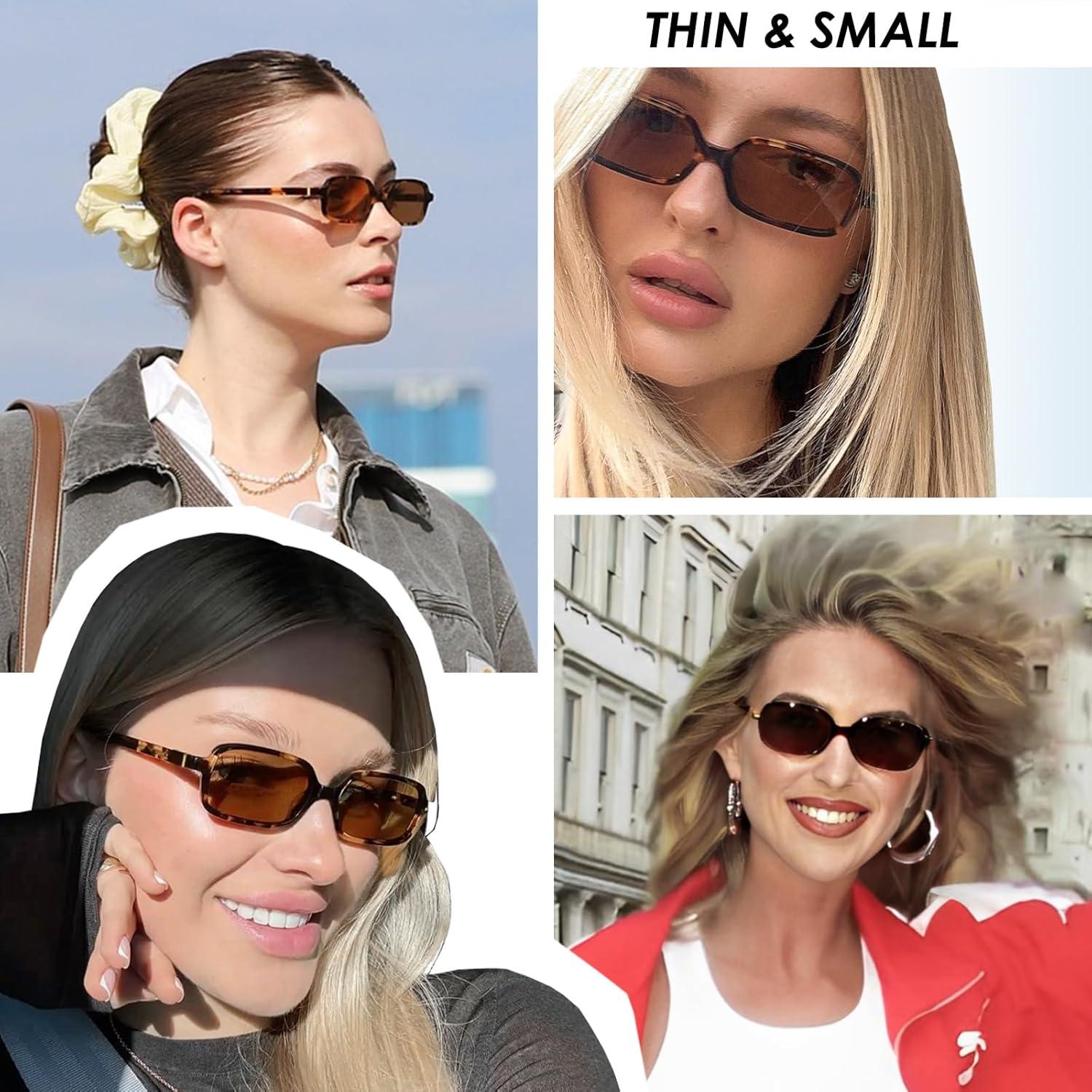 Gafas de Sol Rectangulares Estrechas Mosanana MS52479 UV400