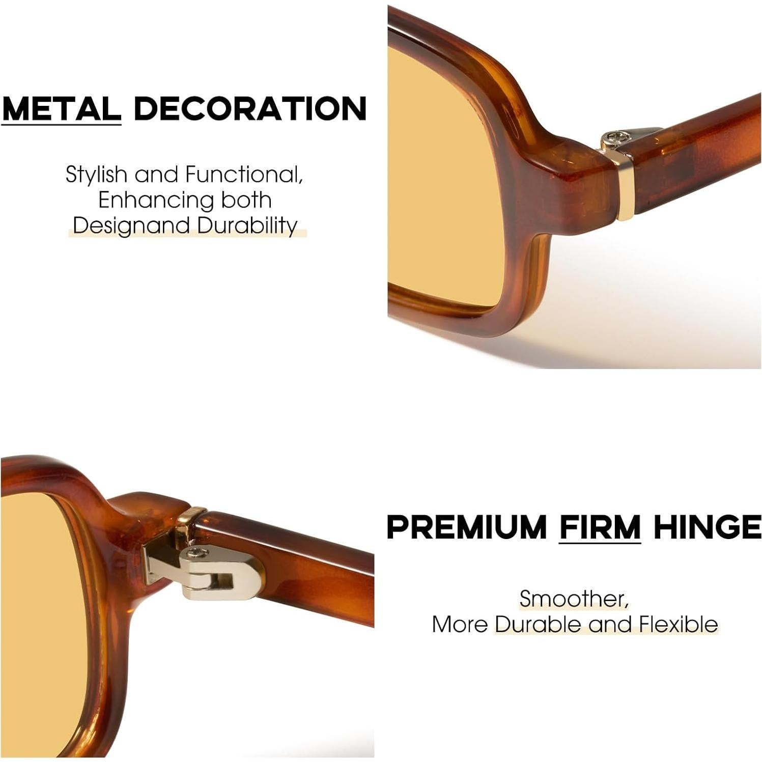 Gafas de Sol Rectangulares Estrechas Mosanana MS52479 UV400