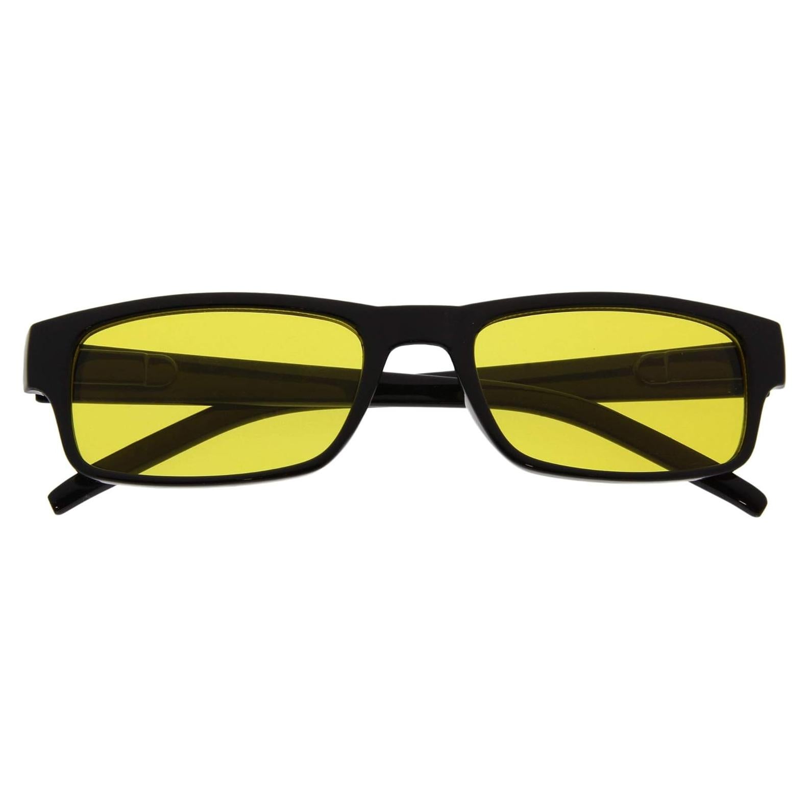 Gafas de Sol Retro grinderPUNCH Marco Rectangular Amarillo UV