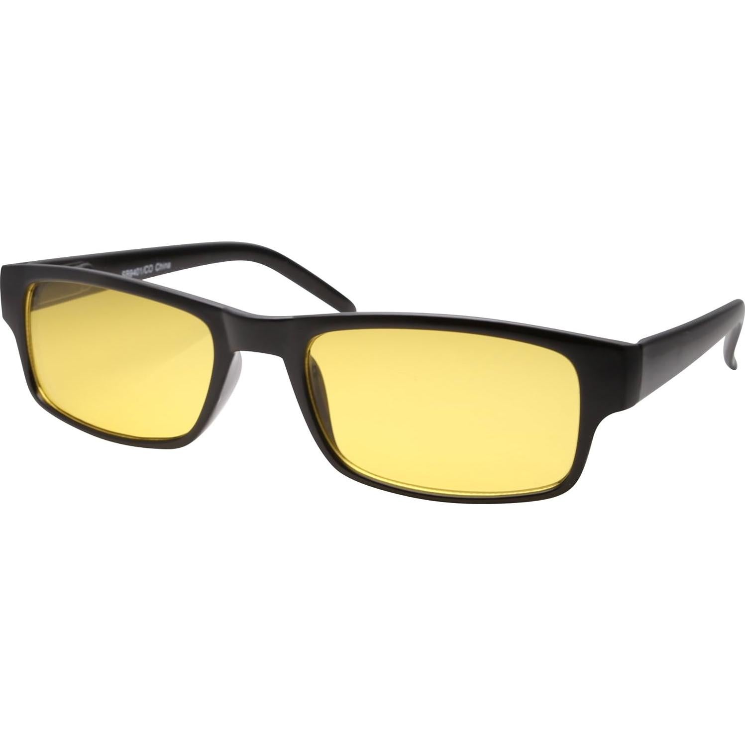 Gafas de Sol Retro grinderPUNCH Marco Rectangular Amarillo UV
