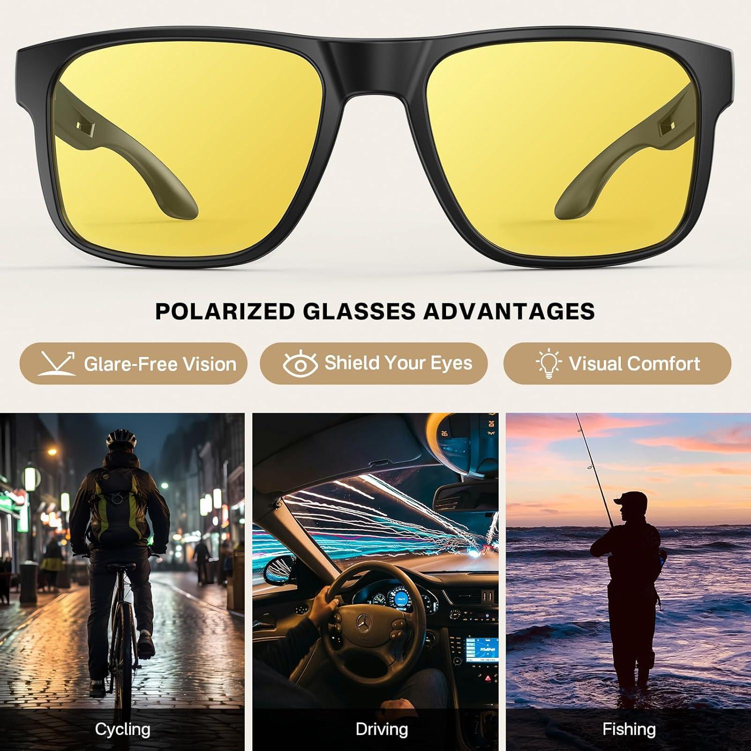 Gafas de sol polarizadas UV400 YOZISS para hombres y mujeres