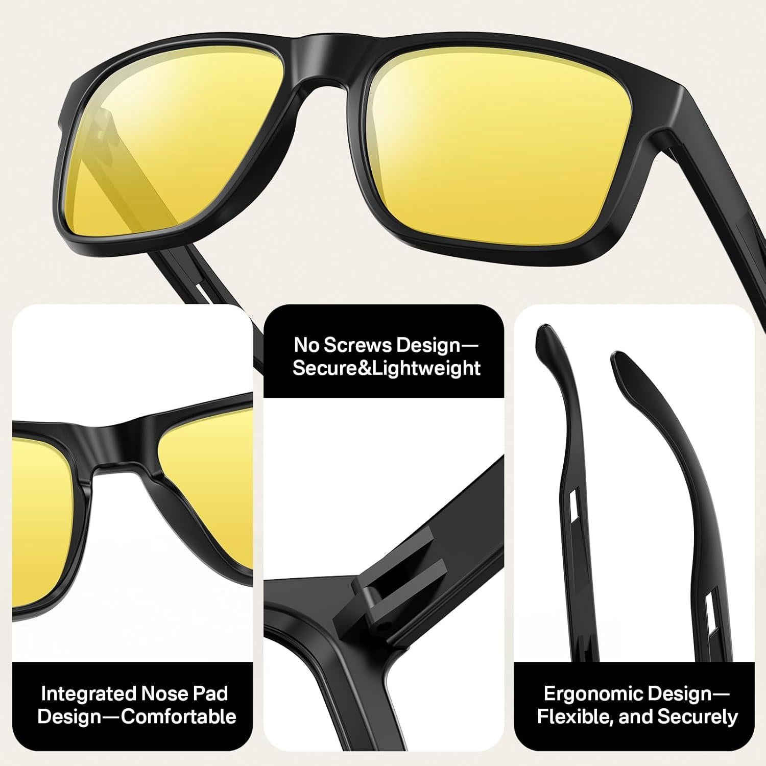 Gafas de sol polarizadas UV400 YOZISS para hombres y mujeres