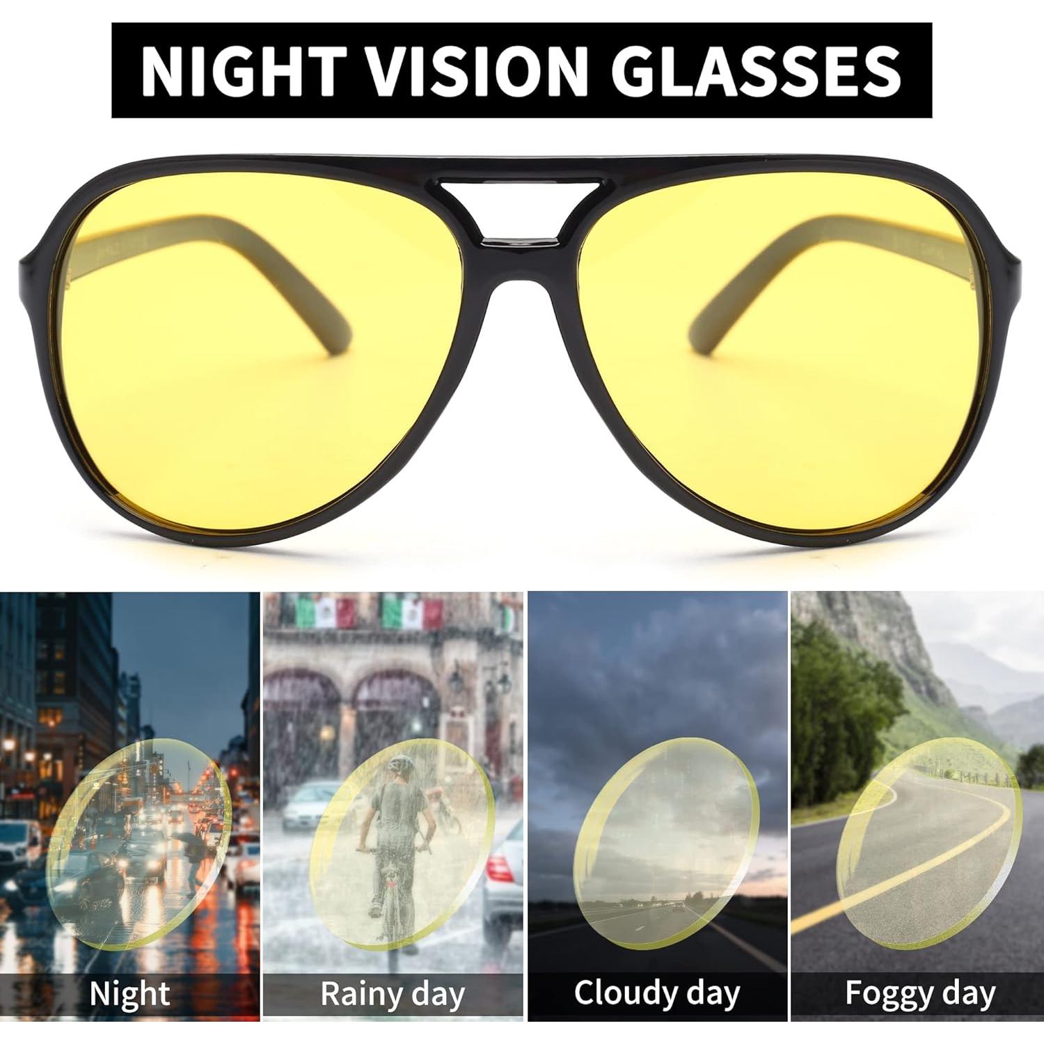 Gafas de Sol Piloto JIM HALO Polarizadas UV400 para Conducción Nocturna