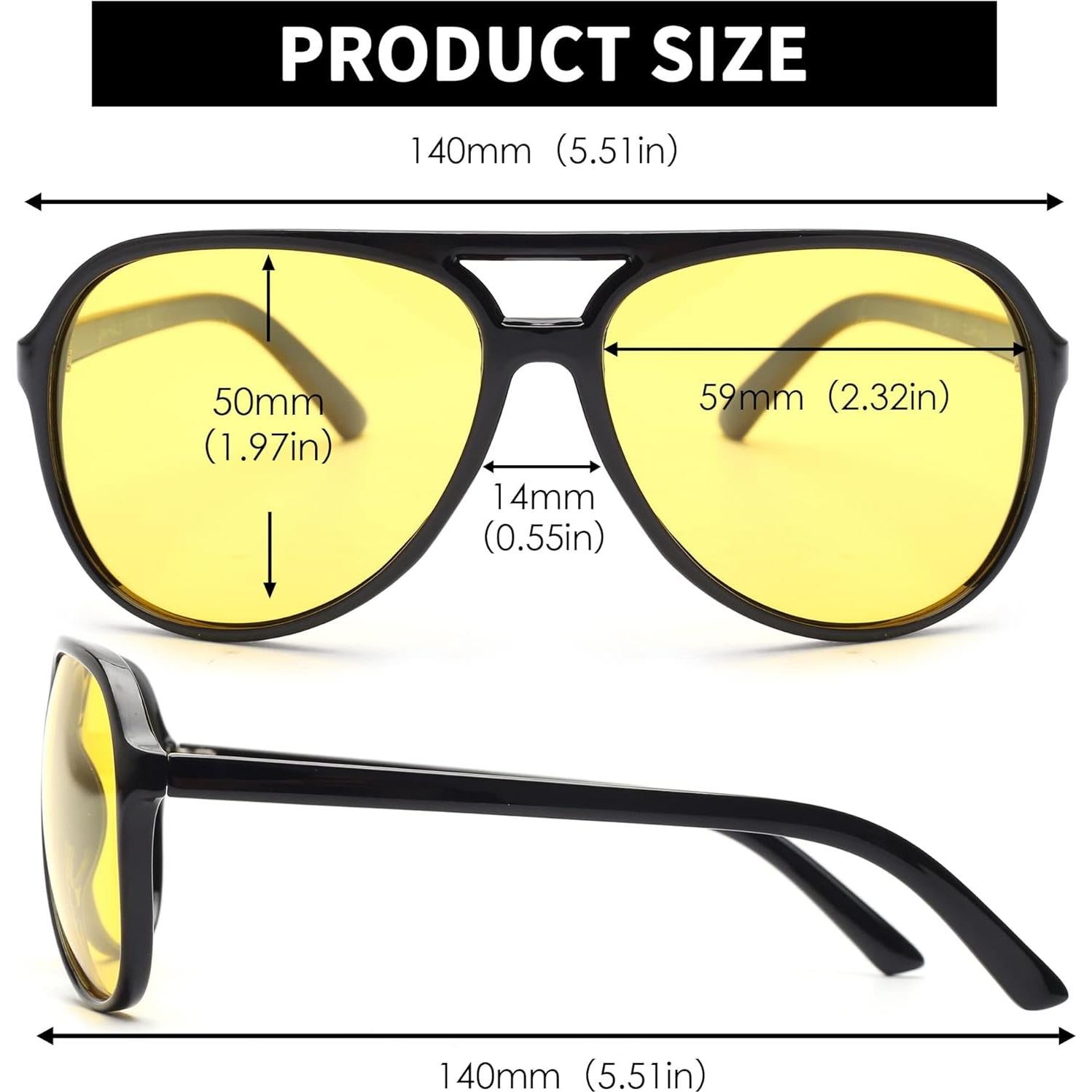 Gafas de Sol Piloto JIM HALO Polarizadas UV400 para Conducción Nocturna