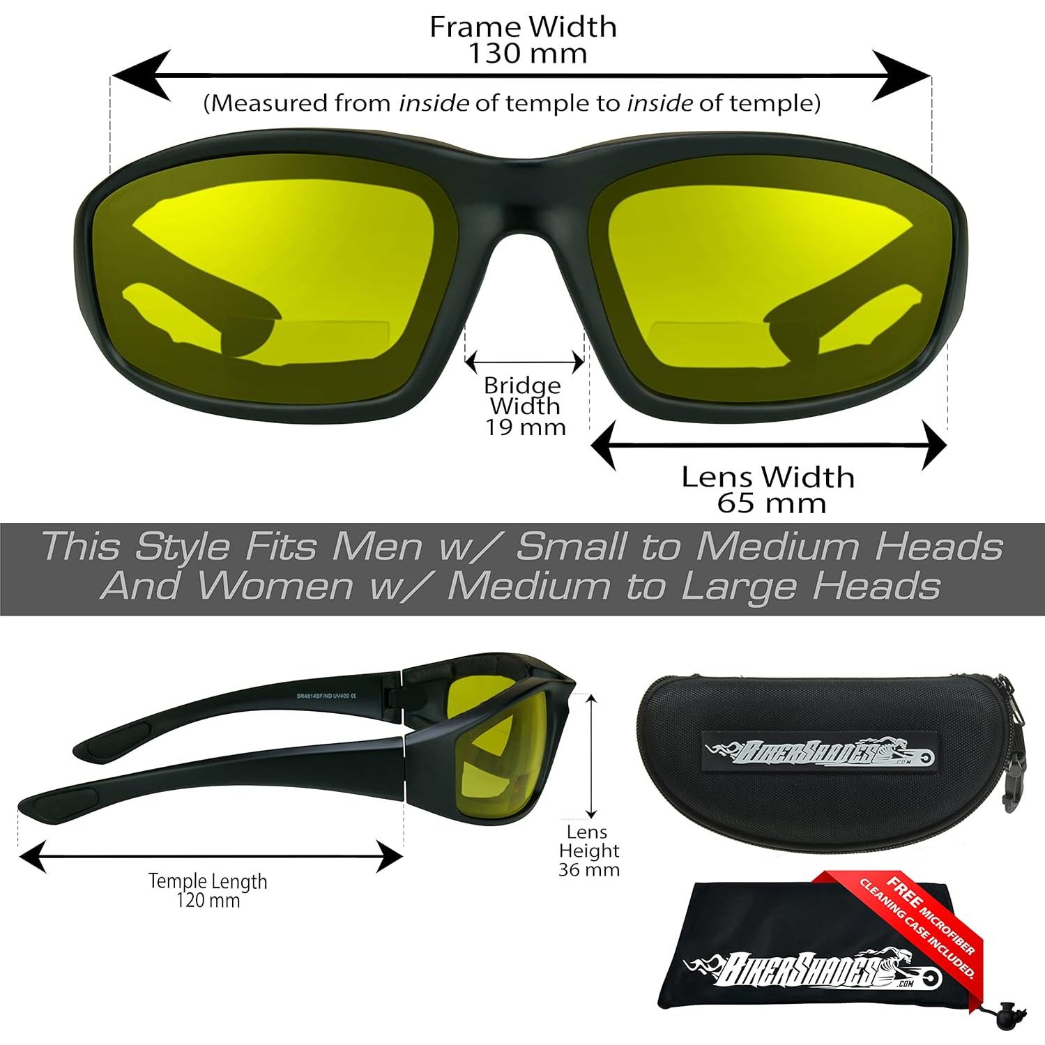 Gafas de Seguridad Bifocales Bikershades con Almohadilla de Espuma