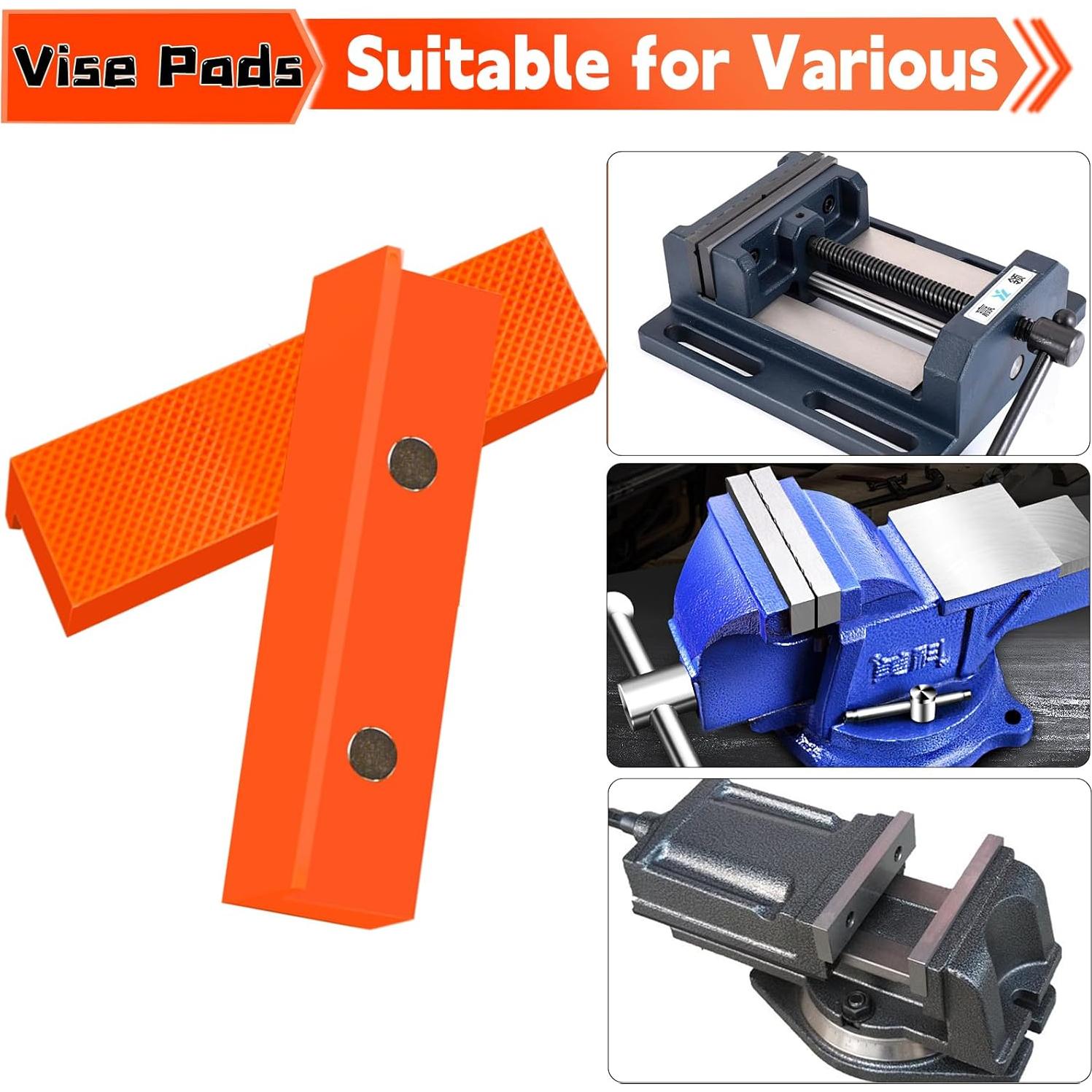 Bloque de prensa de banco NOEAIKE 11.3 oz 4.5" negro/naranja