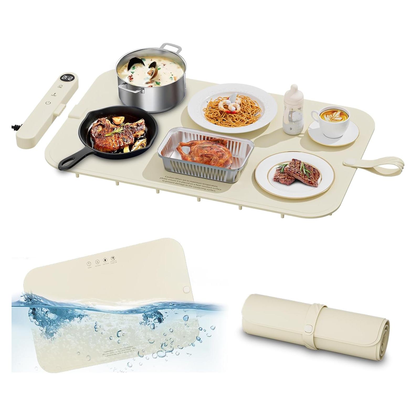 Alfombrilla Calentadora de Alimentos Newise 60x37cm Beige