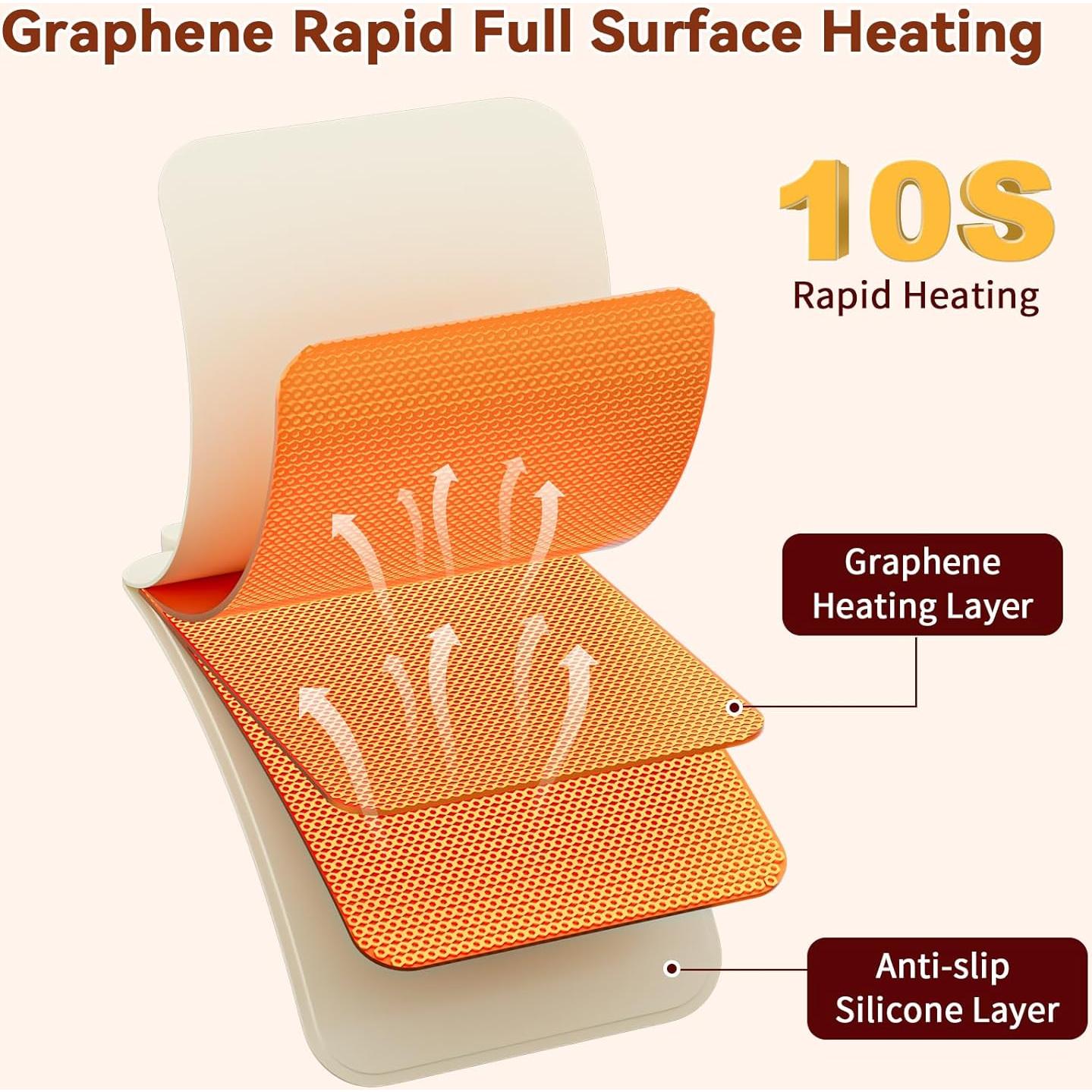 Alfombrilla Calentadora de Alimentos Newise 60x37cm Beige