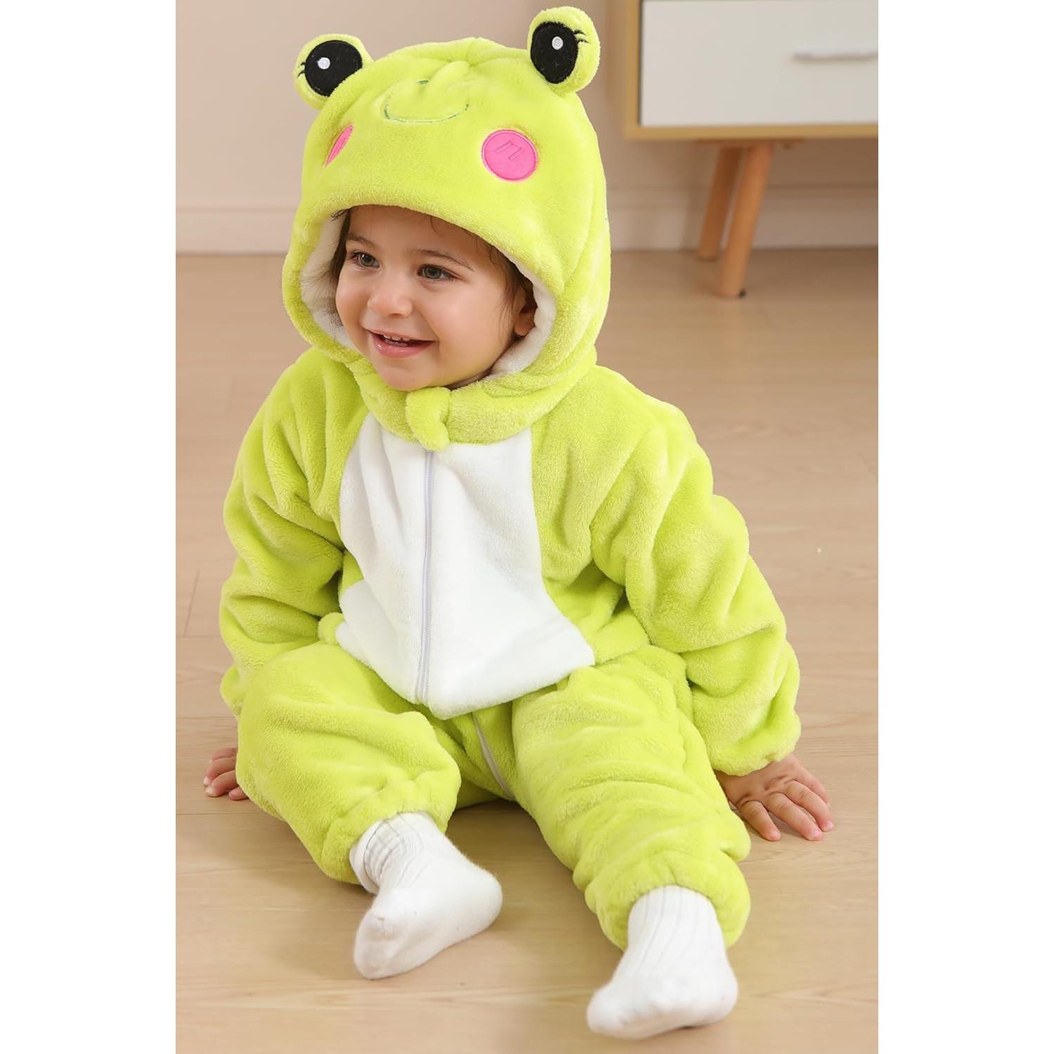 Disfraz de Rana Unisex para Bebé DarkCom - Mono con Capucha