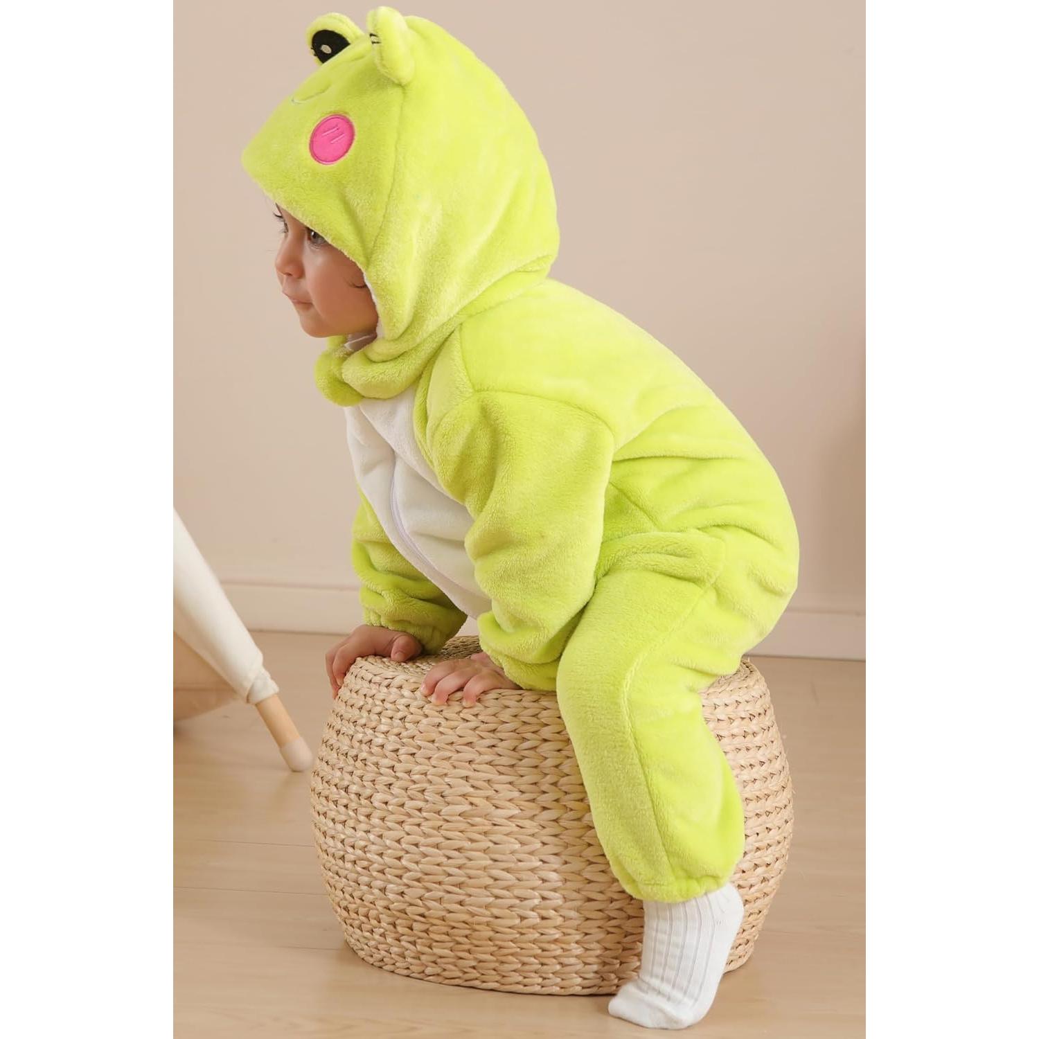 Disfraz de Rana Unisex para Bebé DarkCom - Mono con Capucha