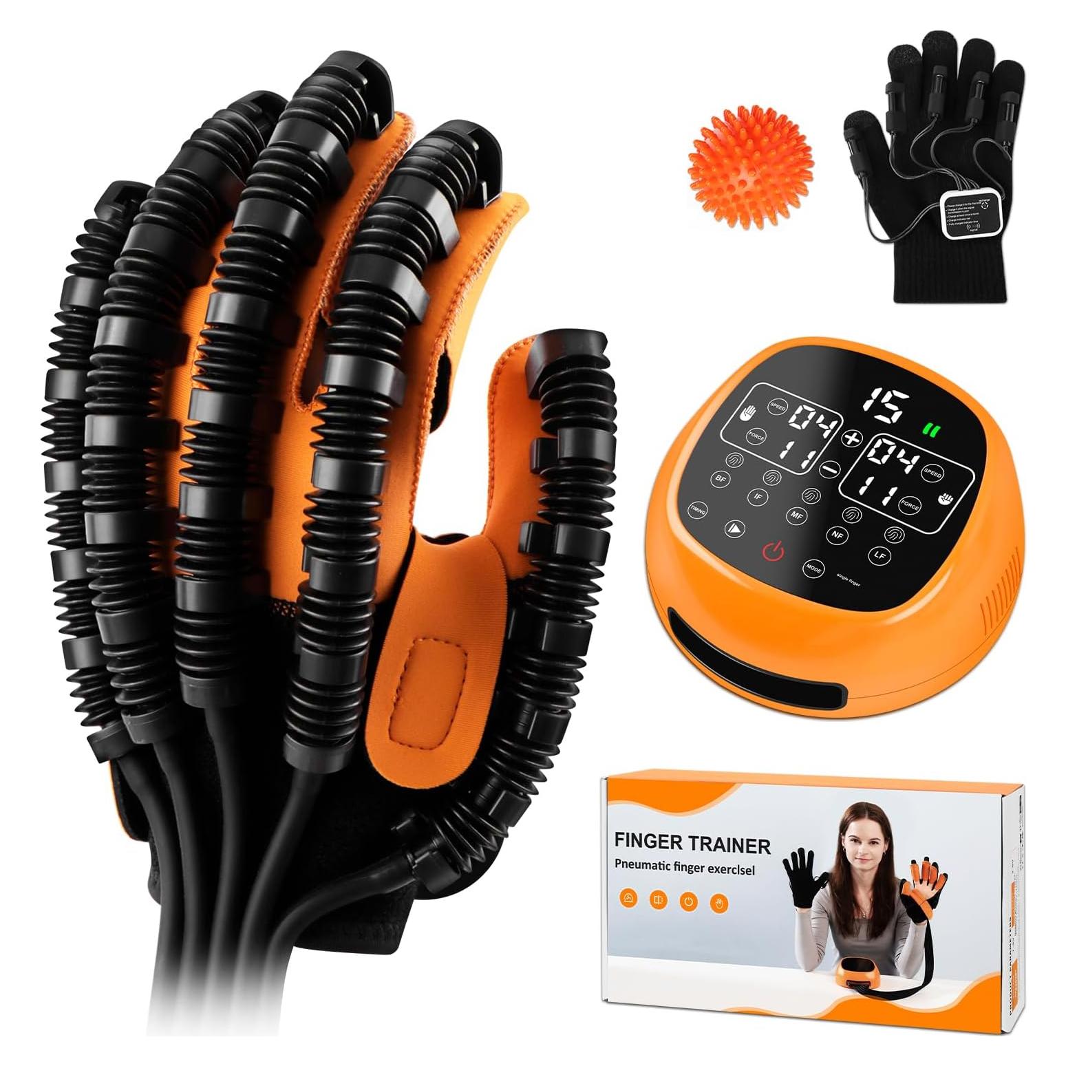 Guantes de Rehabilitación JBMBHC para Mano Izquierda S Naranja