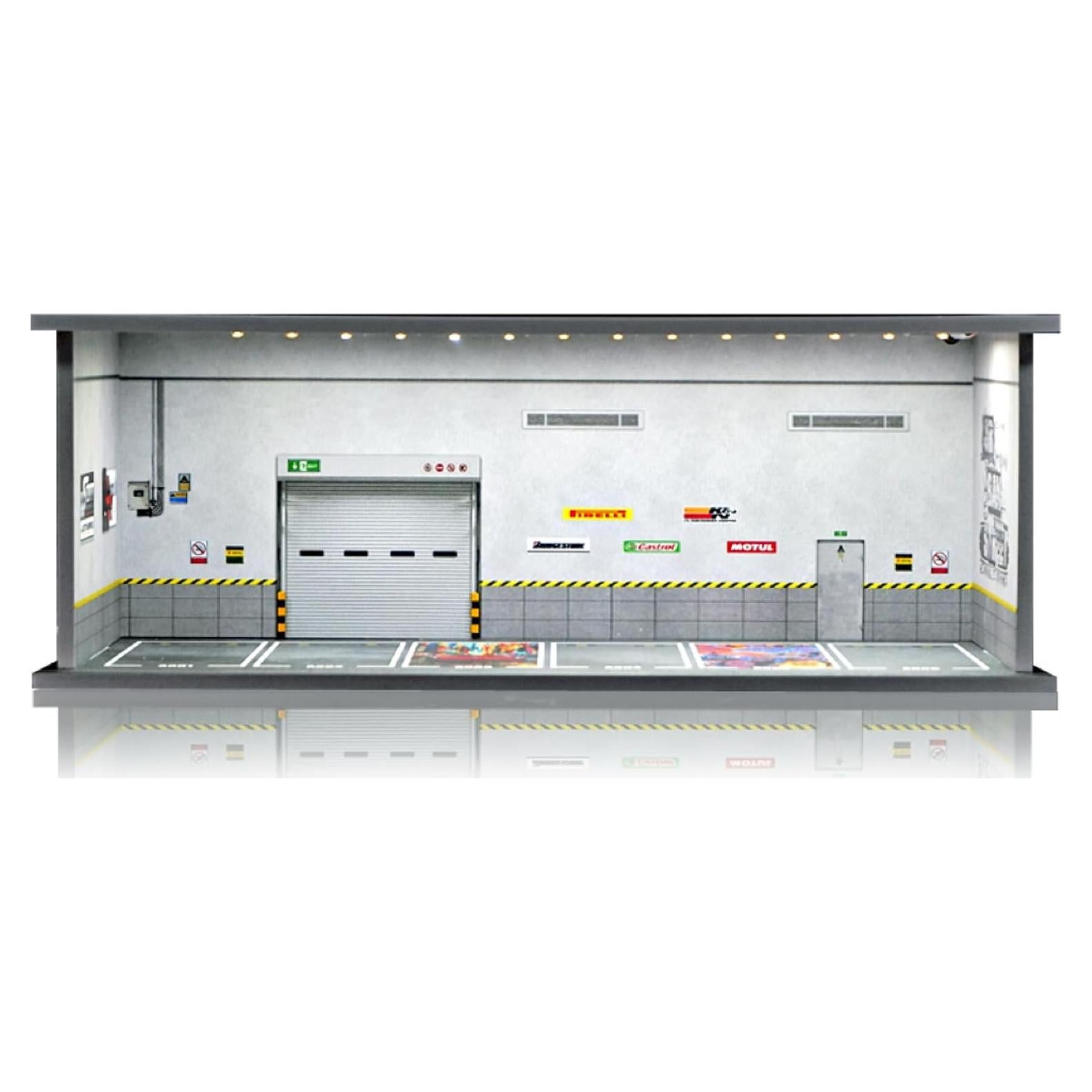 Estante de Exhibición para Coches 1:64 Waivvy Depot con LED