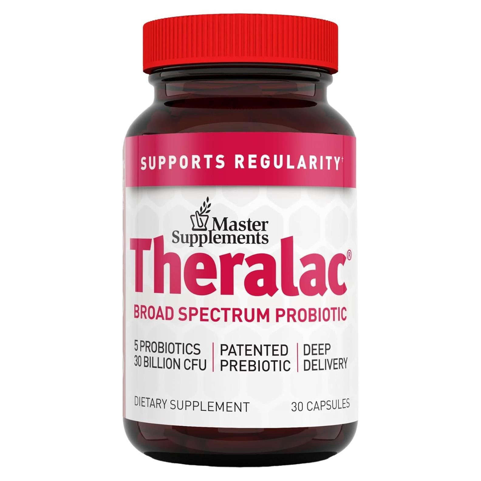 Master Supplements Theralac 30 Cápsulas Probiótico Salud Digestiva