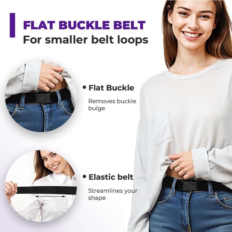 Cinturón Ajustable Estrecho Beltaway para Mujeres - 2.54 cm