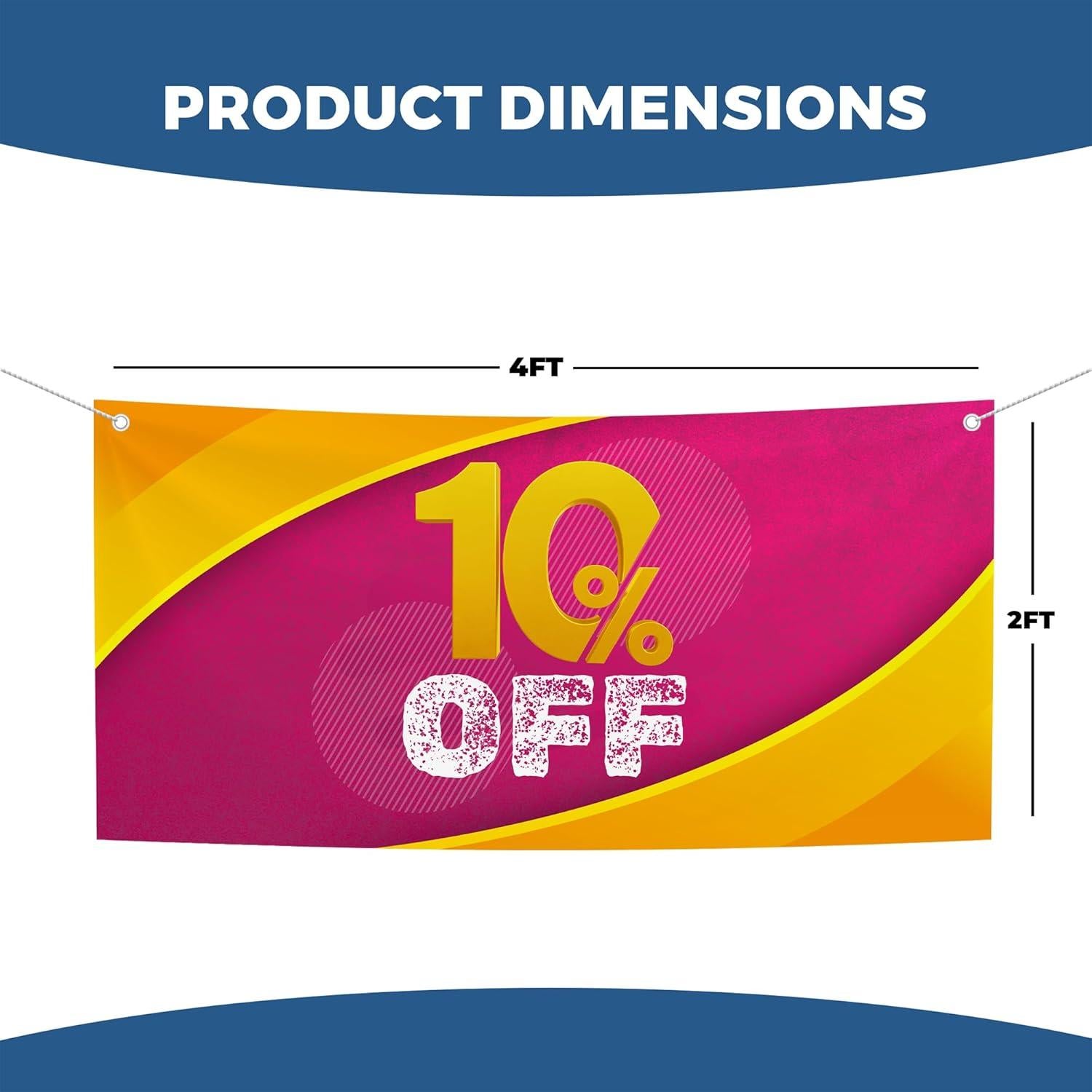 Banners Grandes de Poliéster BCB Print 1.22x0.61m 10% Descuento