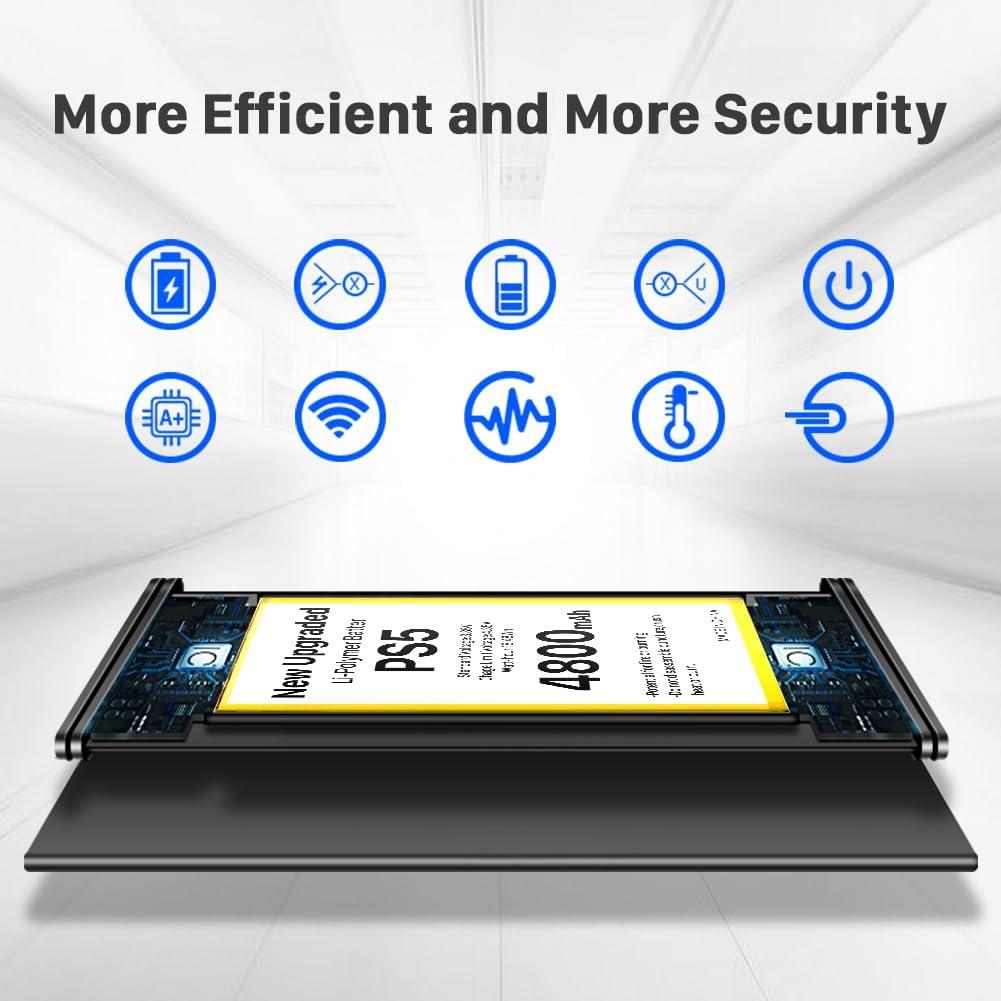 Batería Reemplazo SHENMZ PS5 4800mAh Li-ion DualSense